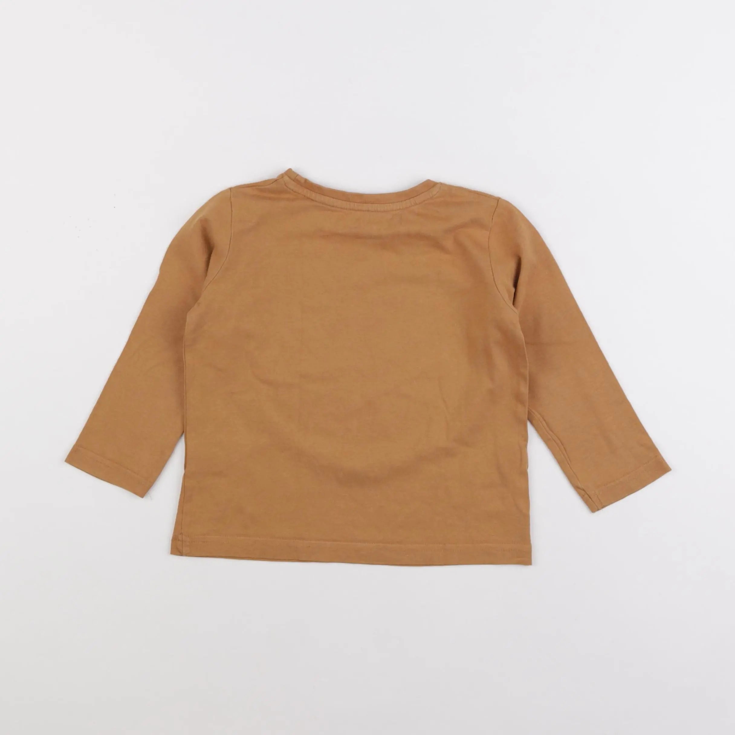 Vertbaudet - tee-shirt marron - 3 ans