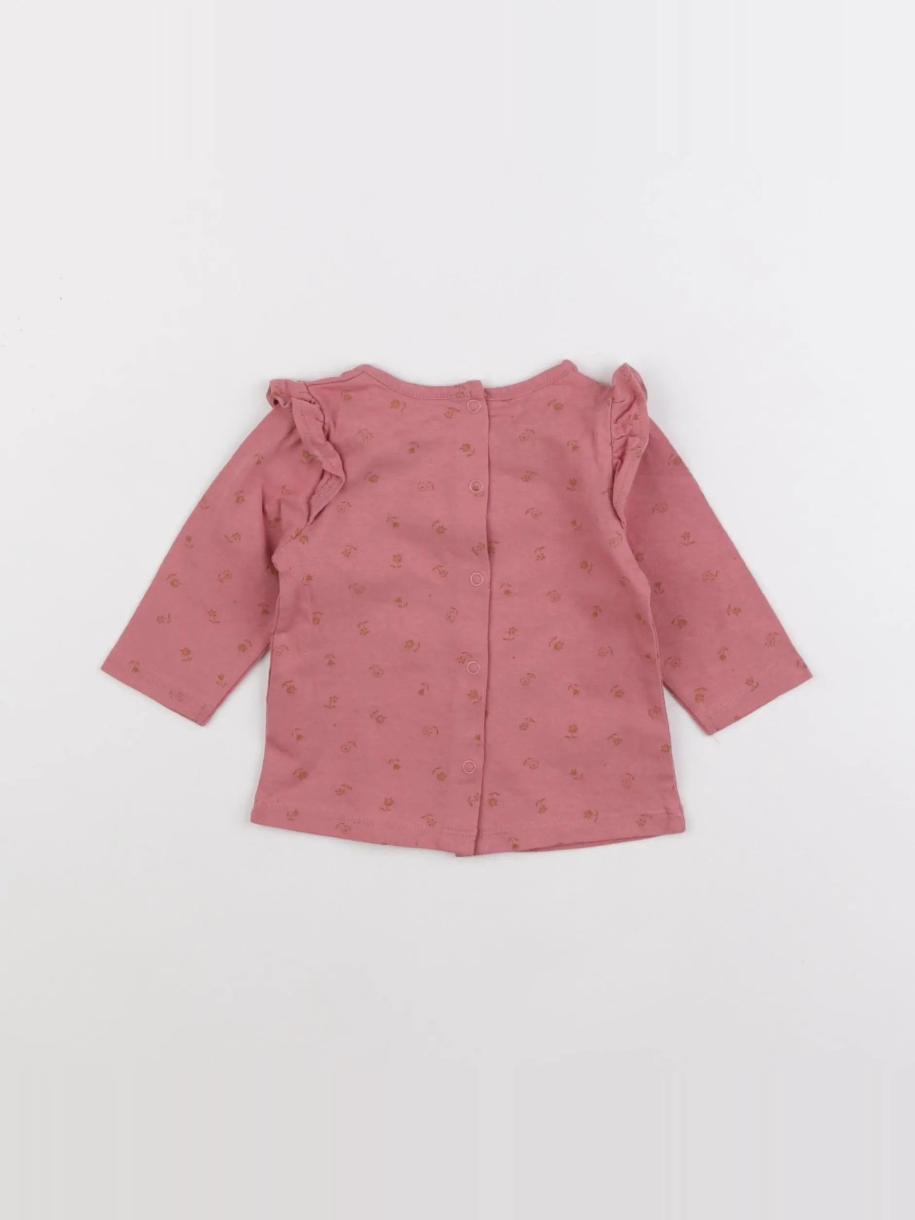 Vertbaudet - tee-shirt rose - 3 mois