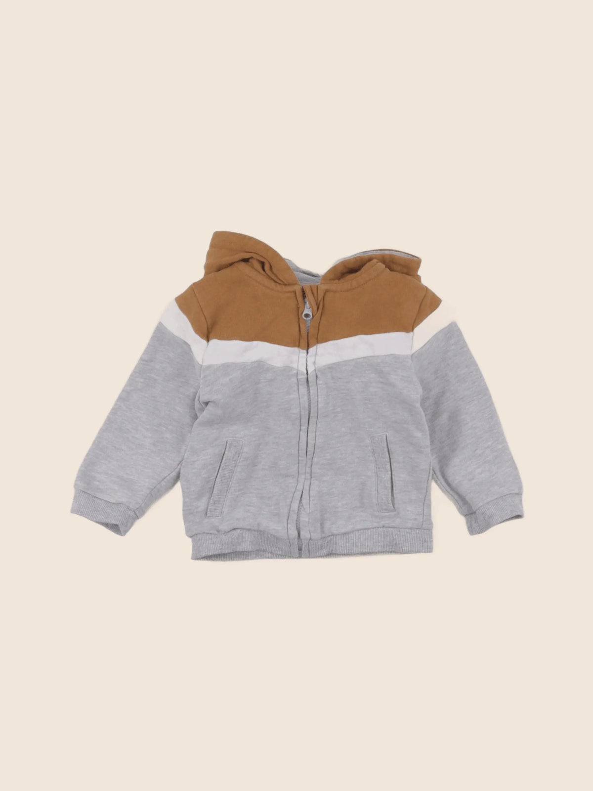 Vertbaudet - sweat gris - 12 mois
