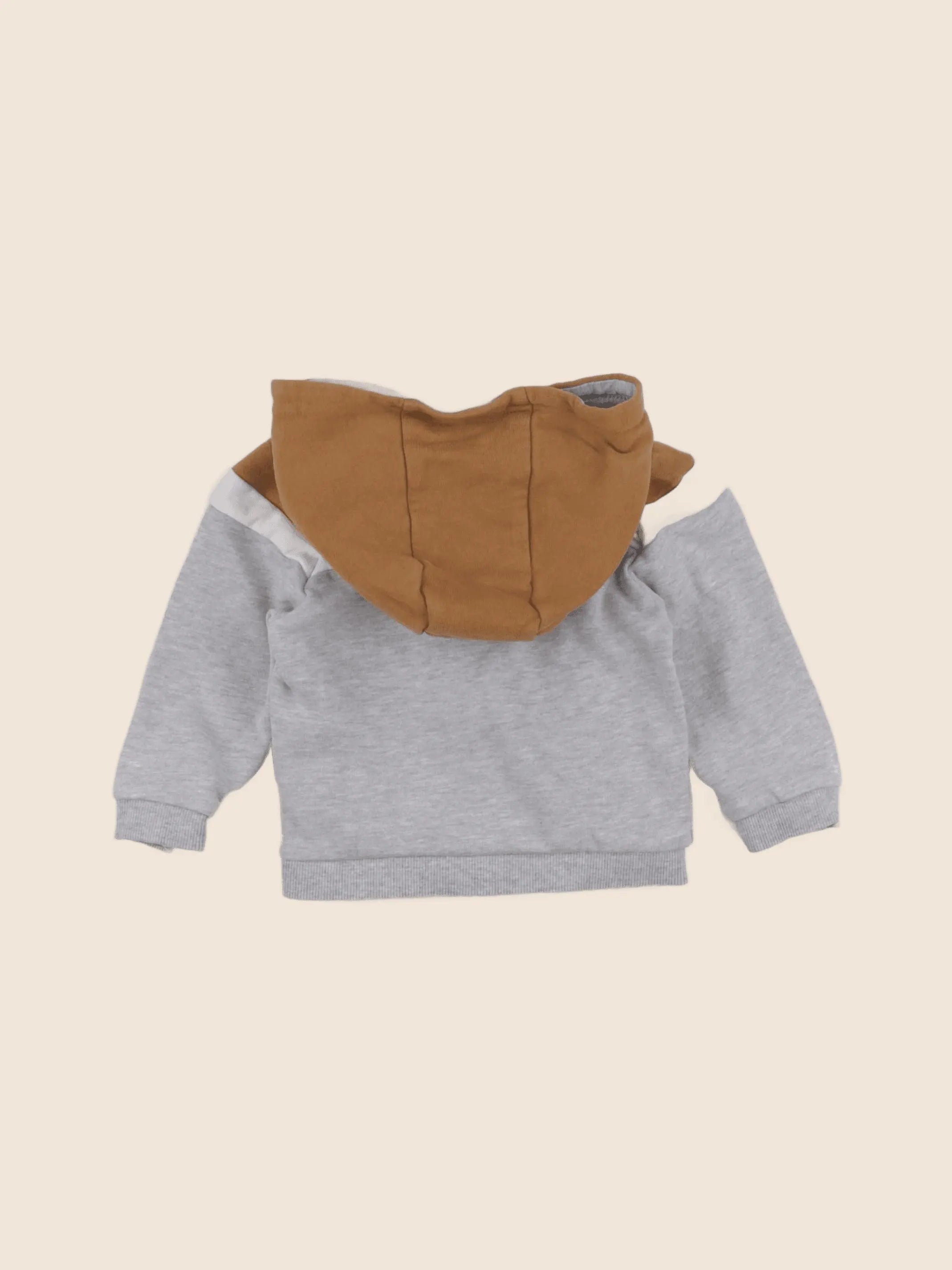 Vertbaudet - sweat gris - 12 mois