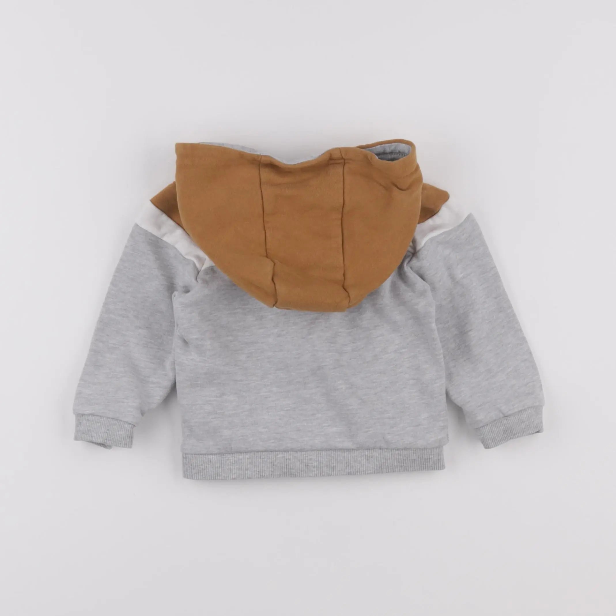 Vertbaudet - sweat gris - 12 mois