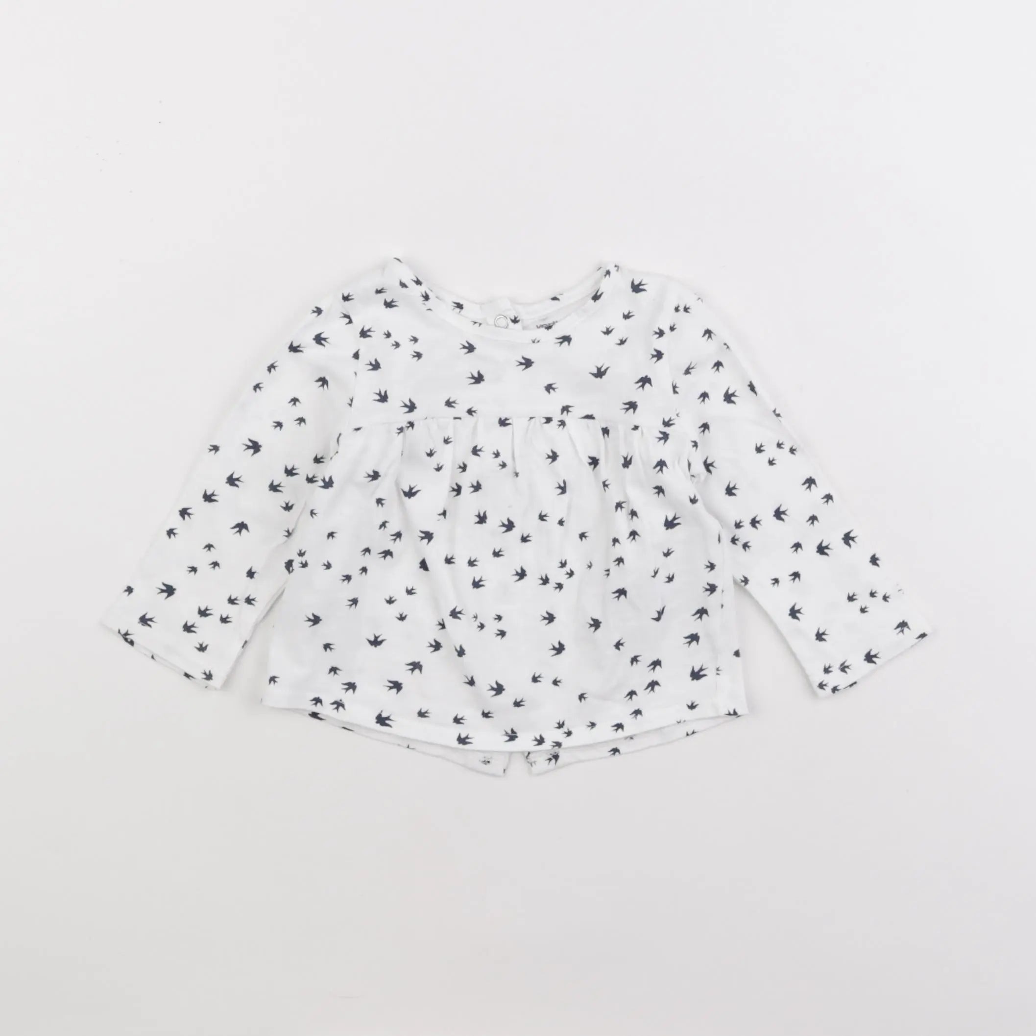 Vertbaudet - tee-shirt blanc - 6 mois