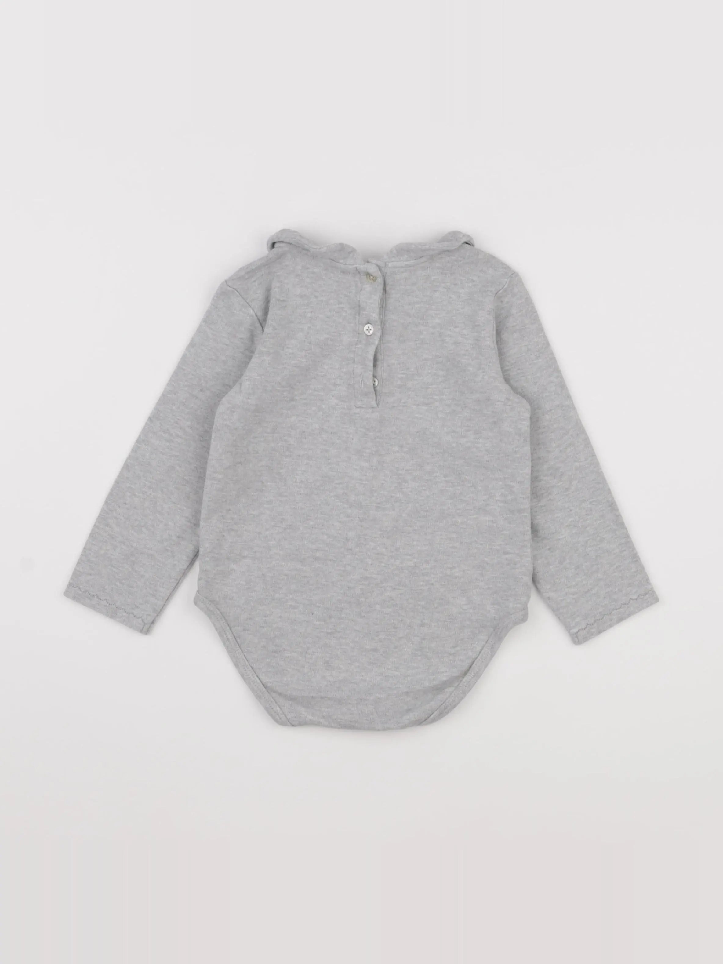 Natalys - body à col gris - 36 mois