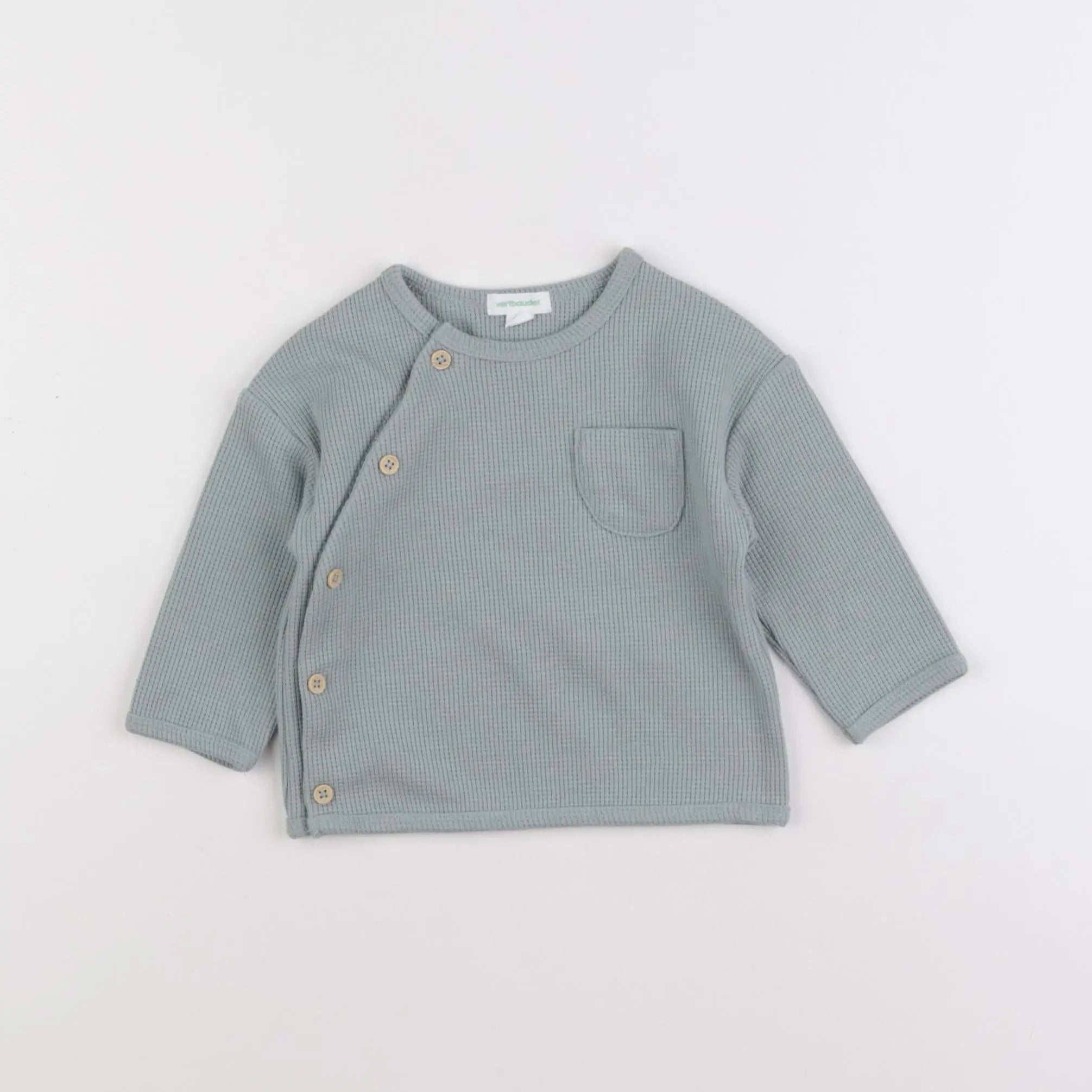 Vertbaudet - tee-shirt vert - 6 mois