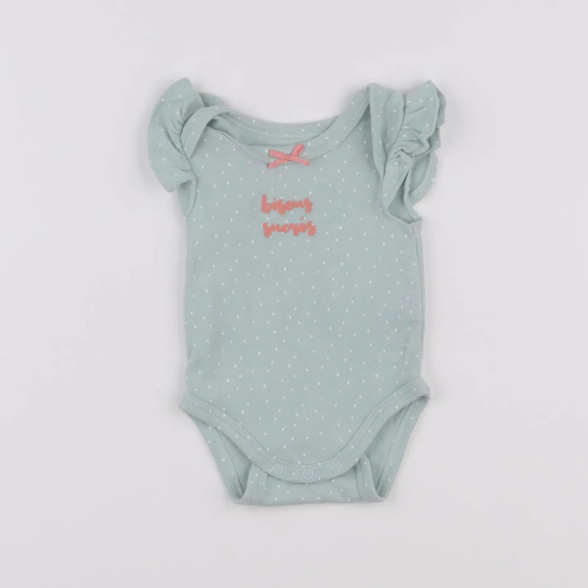 Vertbaudet - body tee-shirt vert - 1 mois