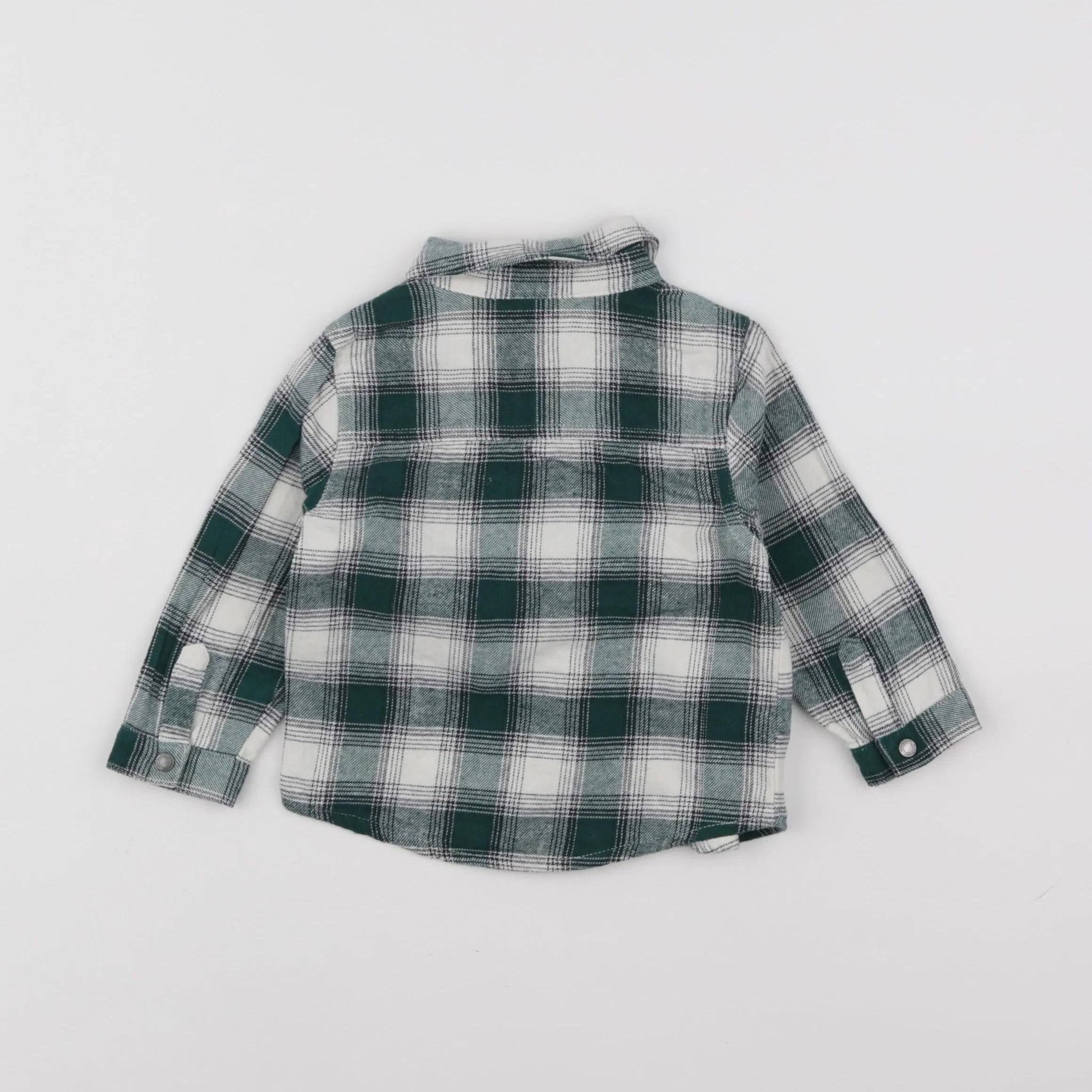 Vertbaudet - chemise vert - 12 mois