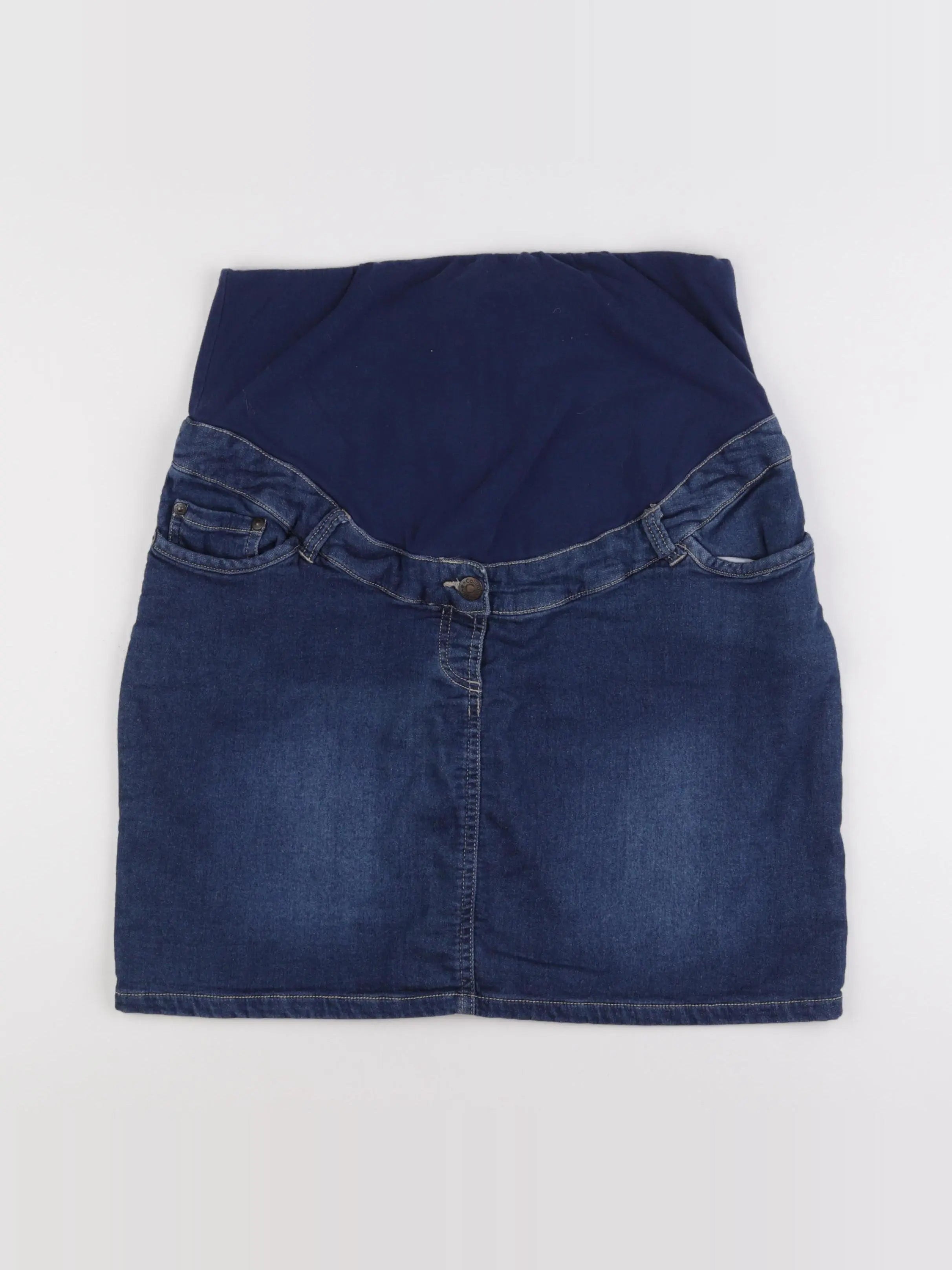 Vertbaudet - jupe grossesse bleu - 42