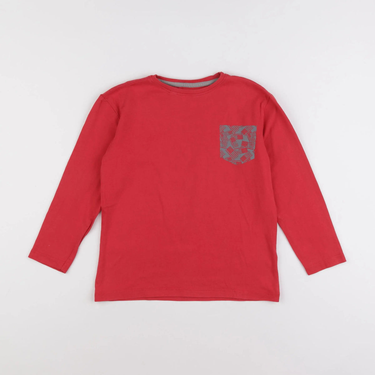 Vertbaudet - tee-shirt rouge - 8 ans