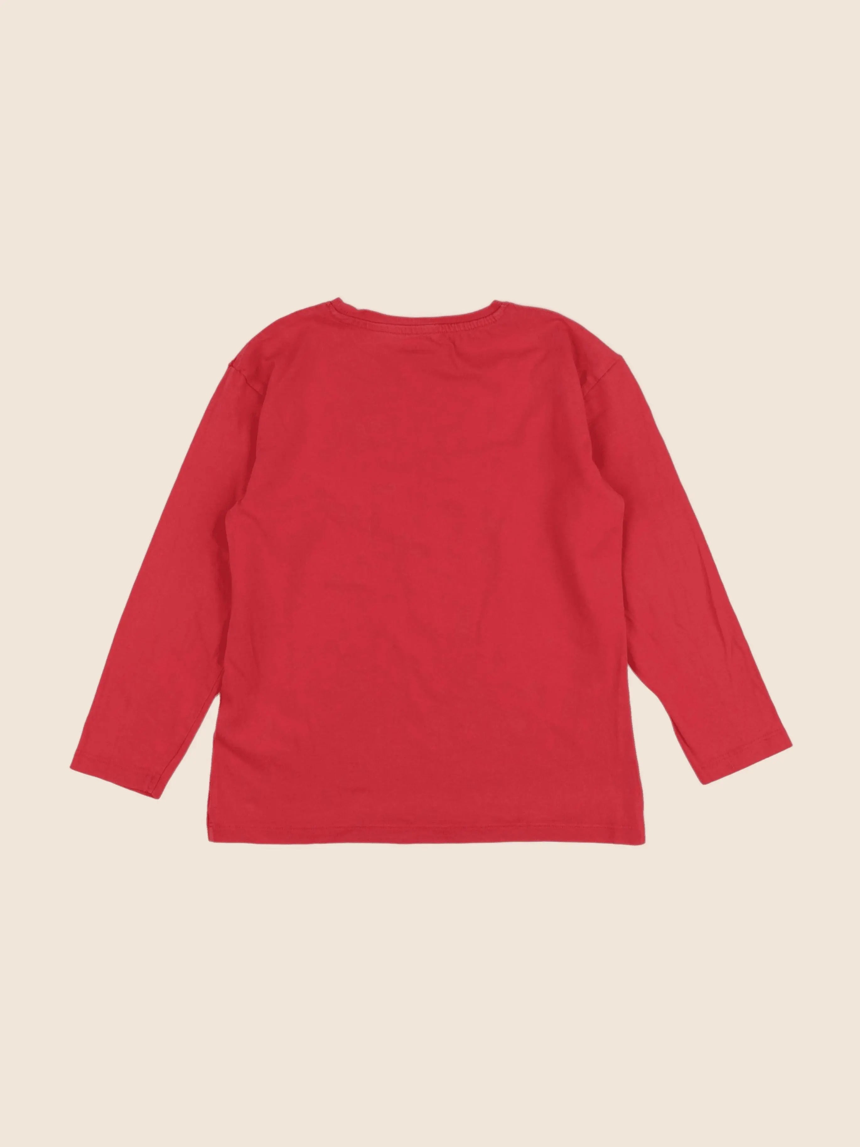 Vertbaudet - tee-shirt rouge - 8 ans
