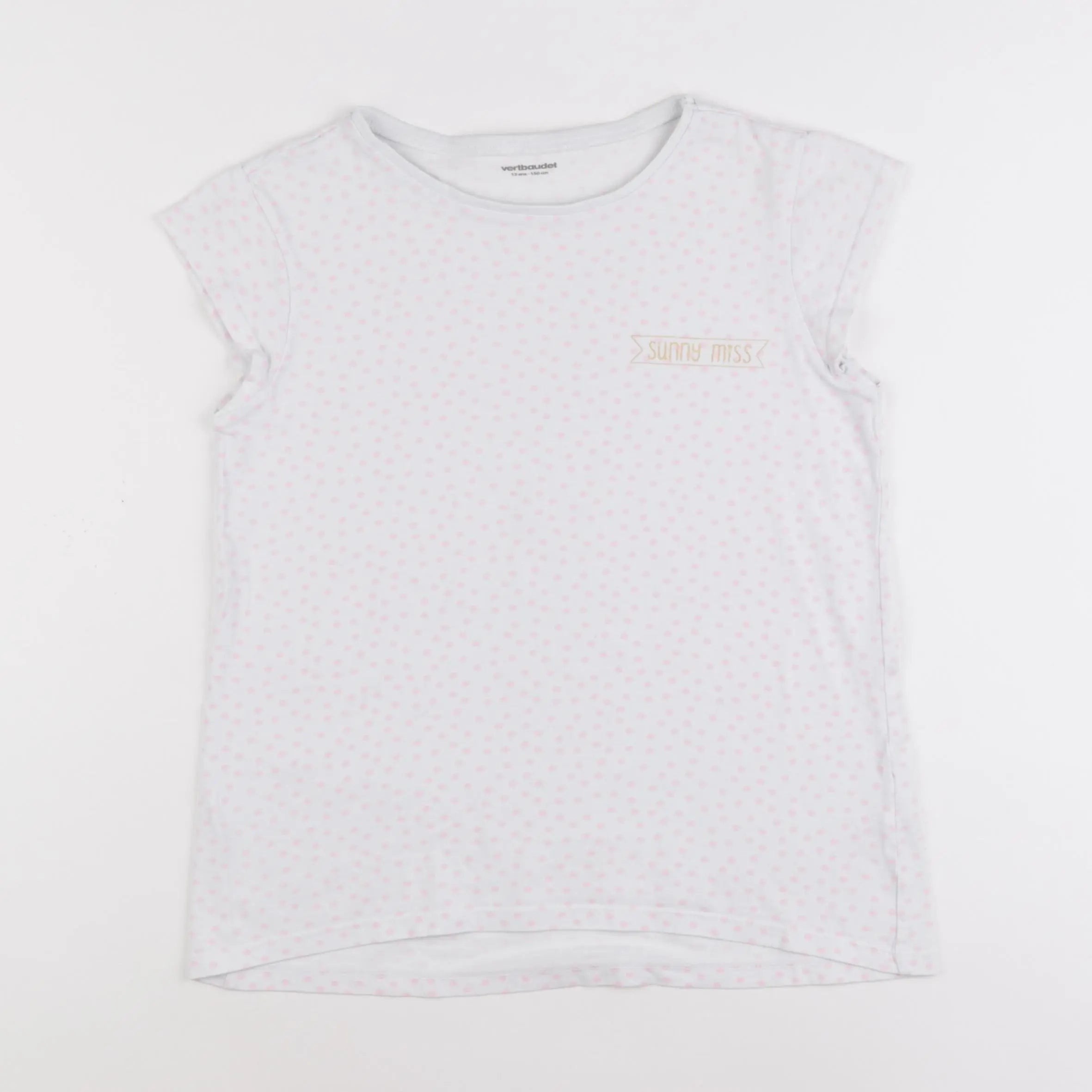 Vertbaudet - tee-shirt blanc - 12 ans