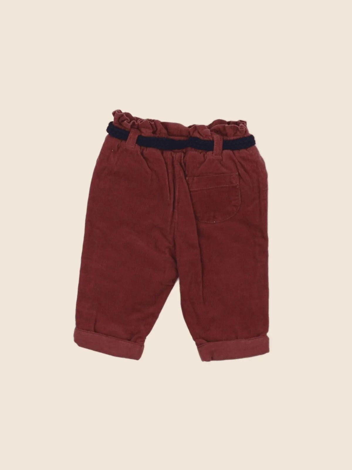 Vertbaudet - pantalon rouge - 3 mois