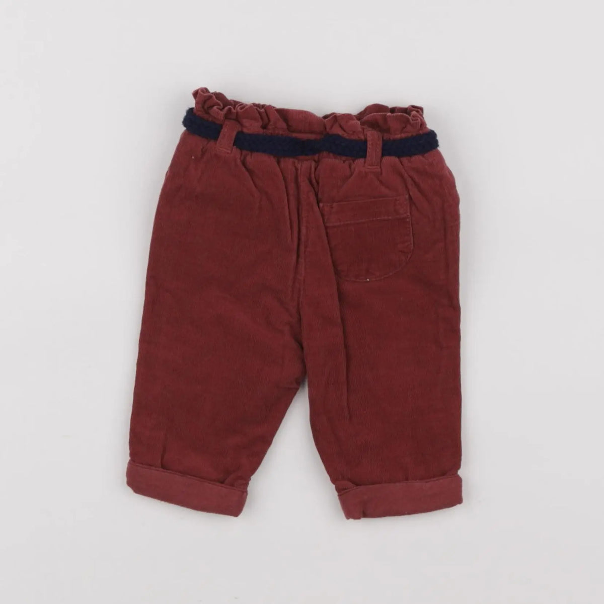 Vertbaudet - pantalon rouge - 3 mois