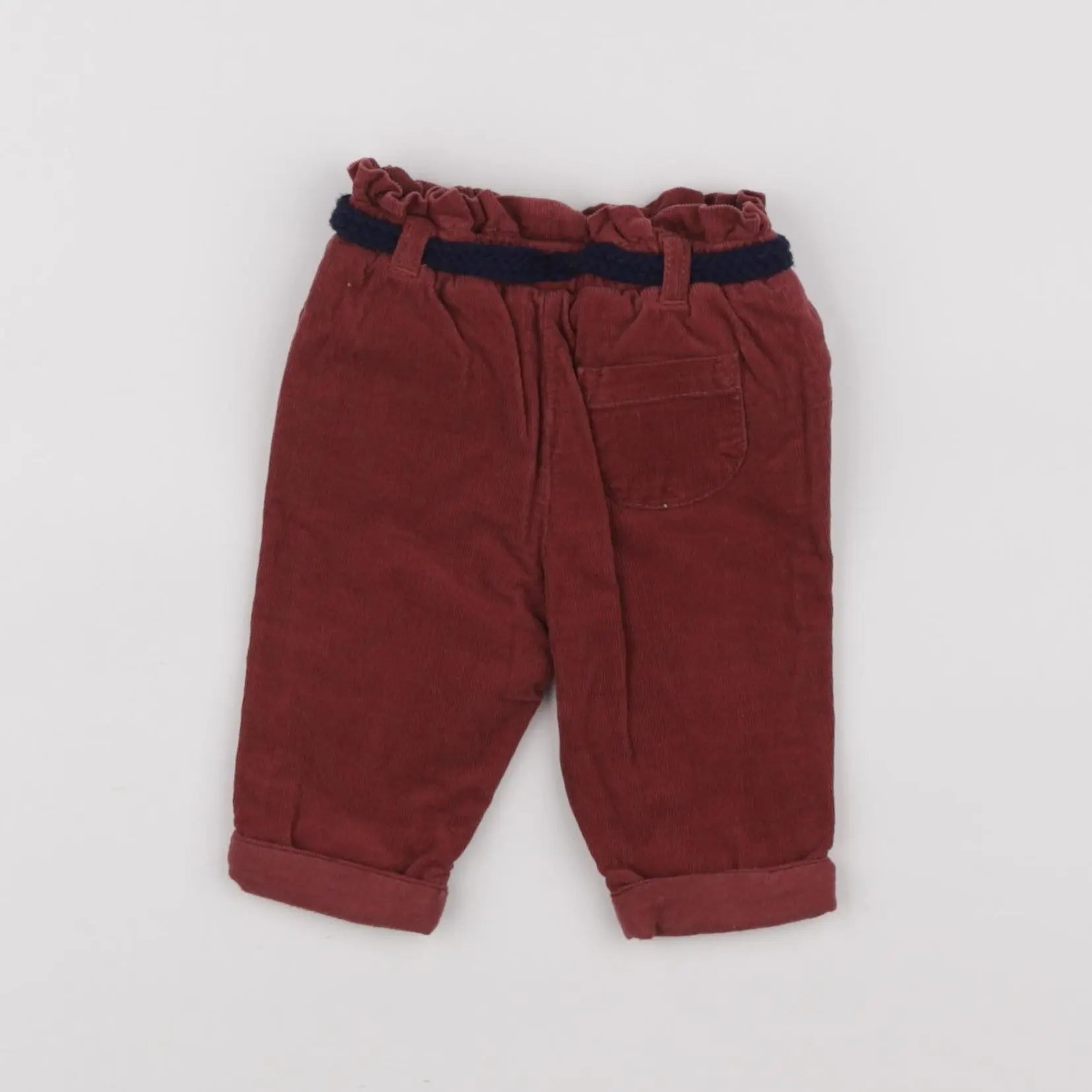 Vertbaudet - pantalon rouge - 3 mois