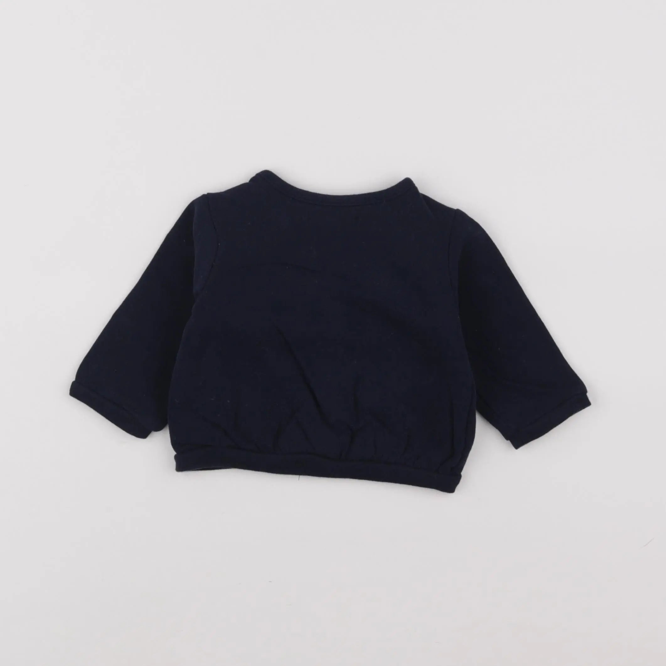 Vertbaudet - sweat bleu - 6 mois