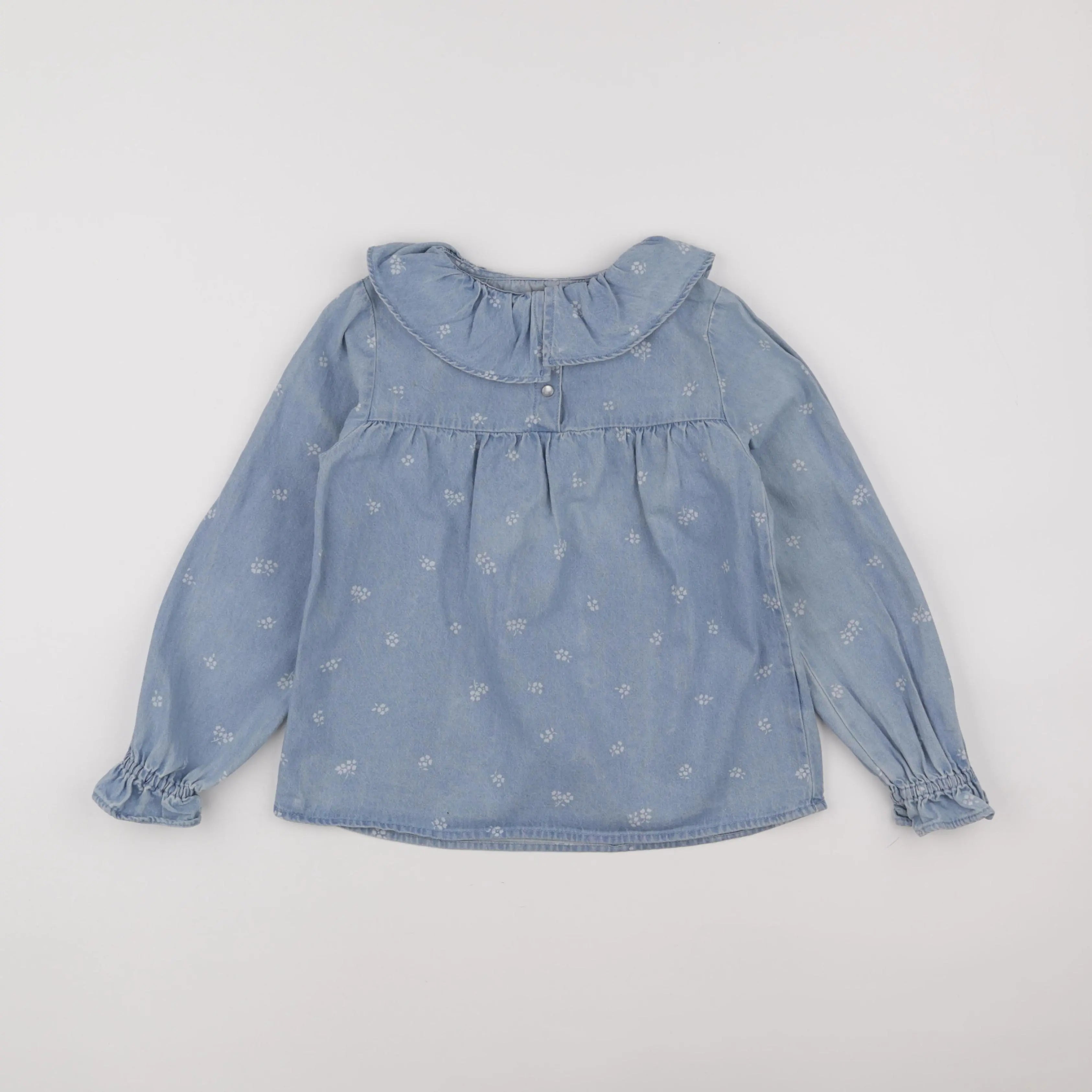 Vertbaudet - blouse bleu - 8 ans