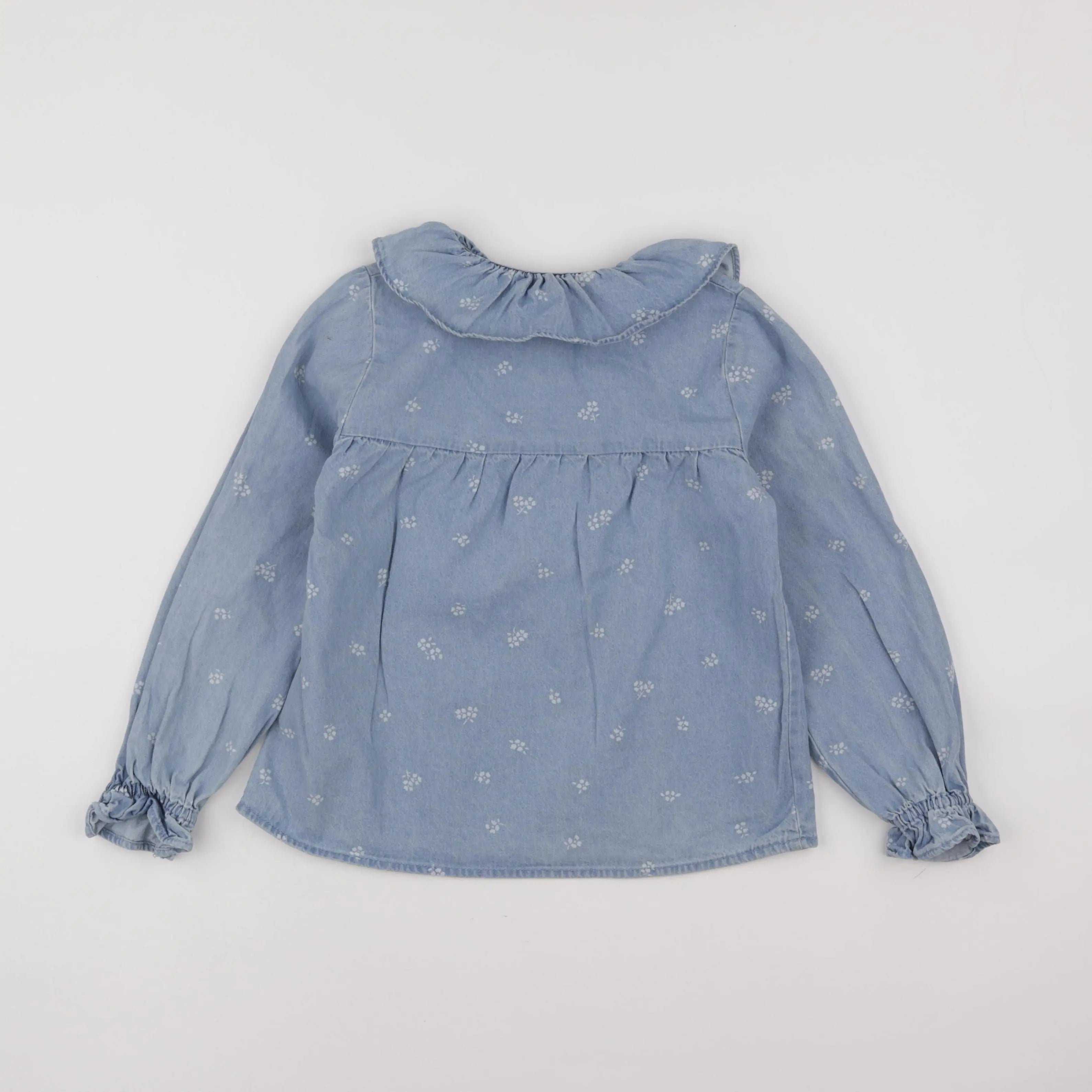 Vertbaudet - blouse bleu - 8 ans