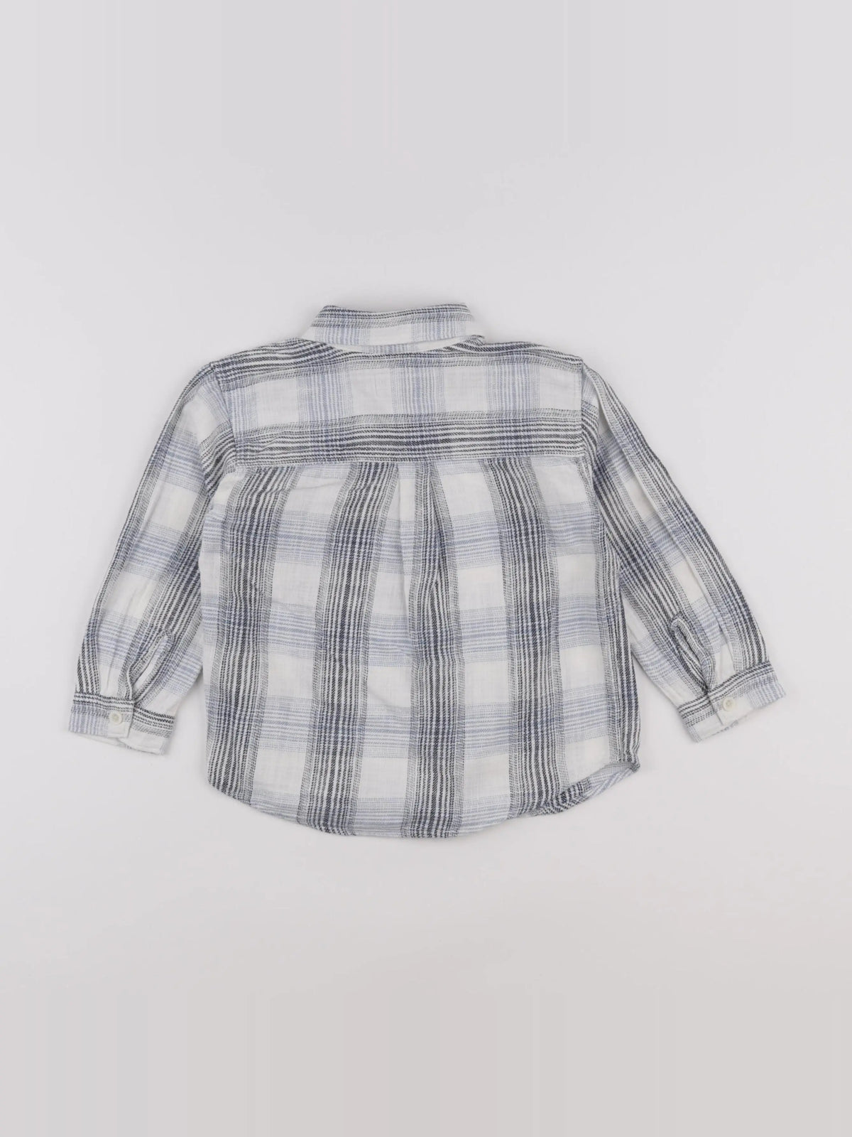 Zara - chemise beige, bleu - 3 ans