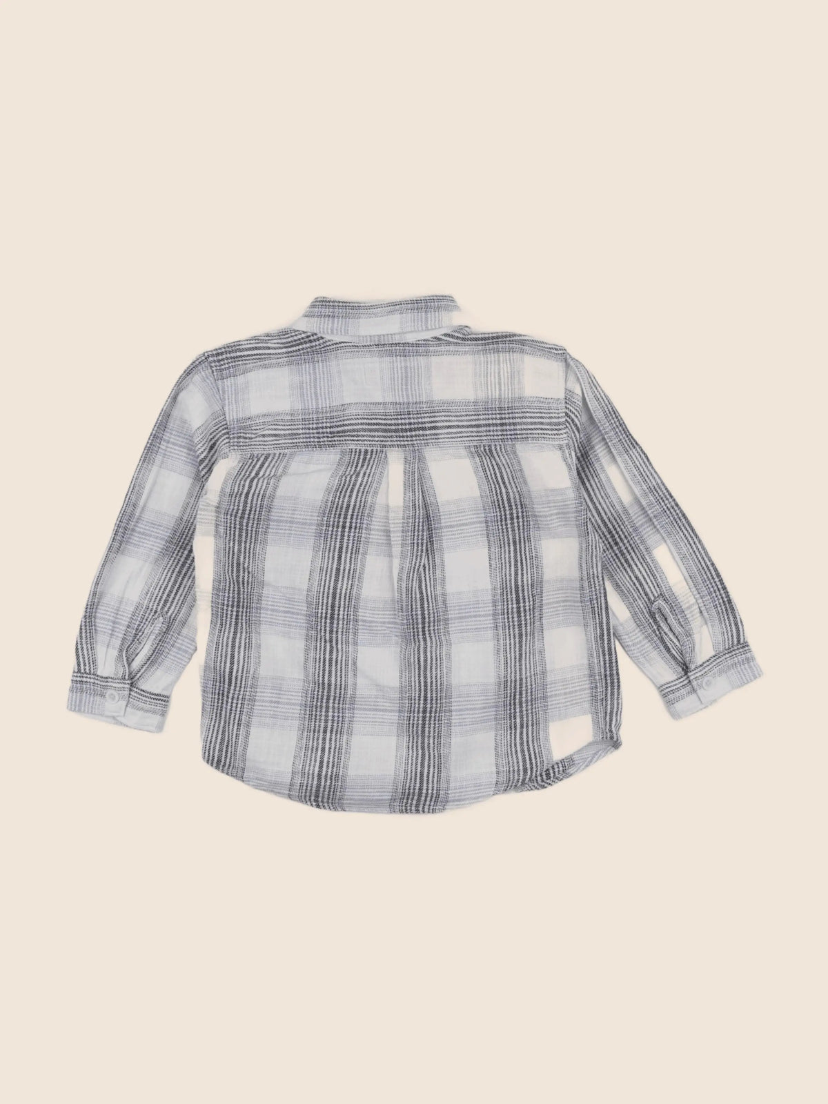 Zara - chemise beige, bleu - 3 ans