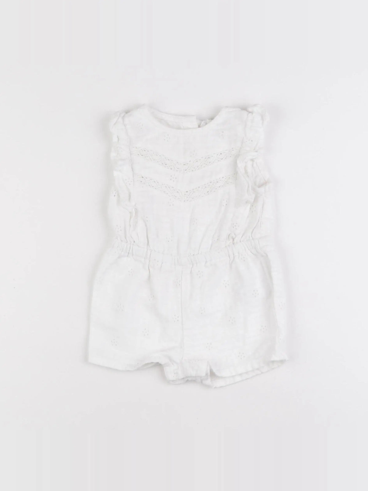 Vertbaudet - combinaison blanc - 12 mois