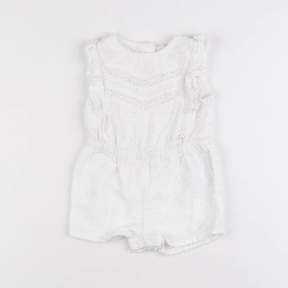 Vertbaudet - combinaison blanc - 12 mois