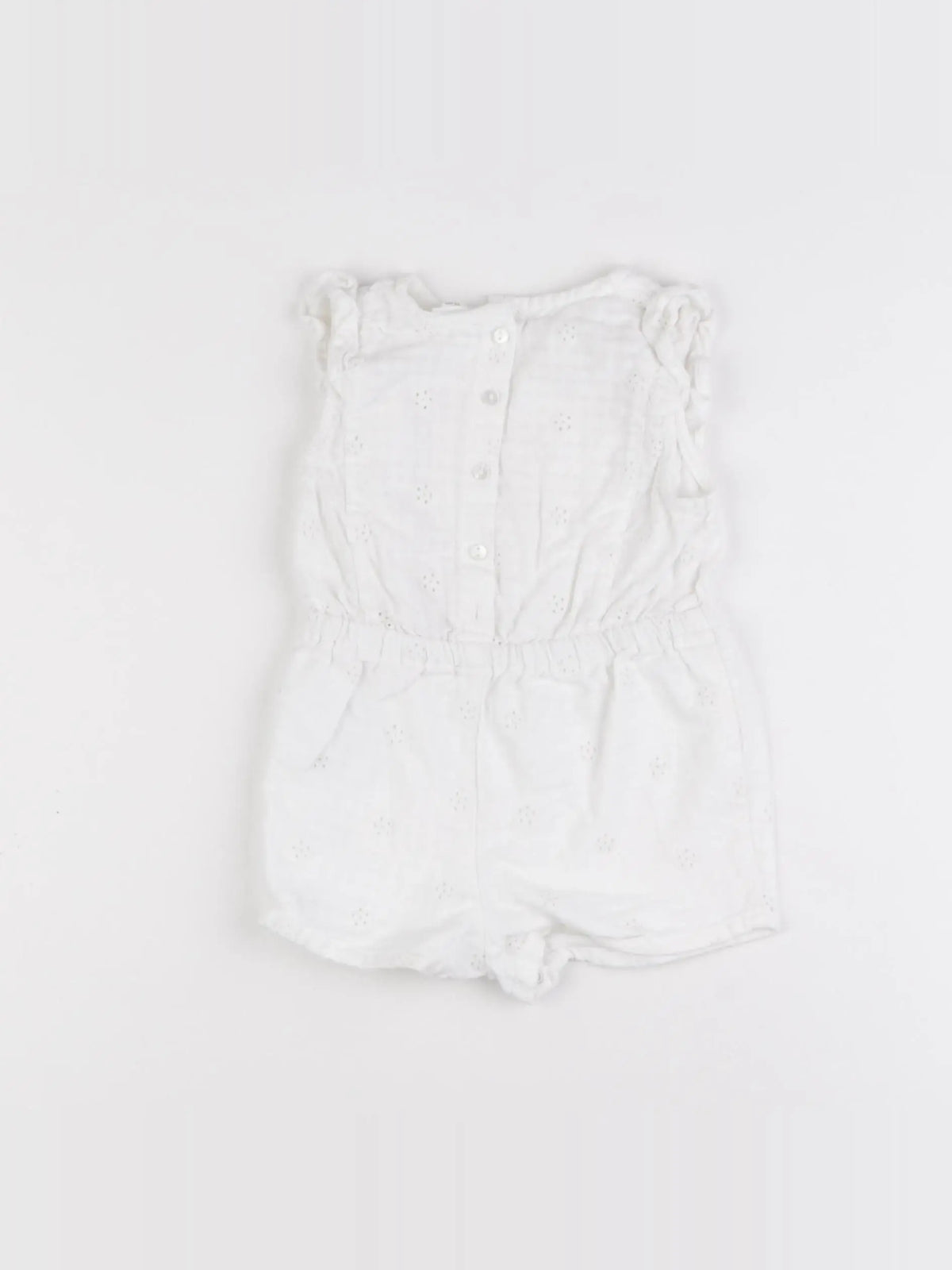 Vertbaudet - combinaison blanc - 12 mois