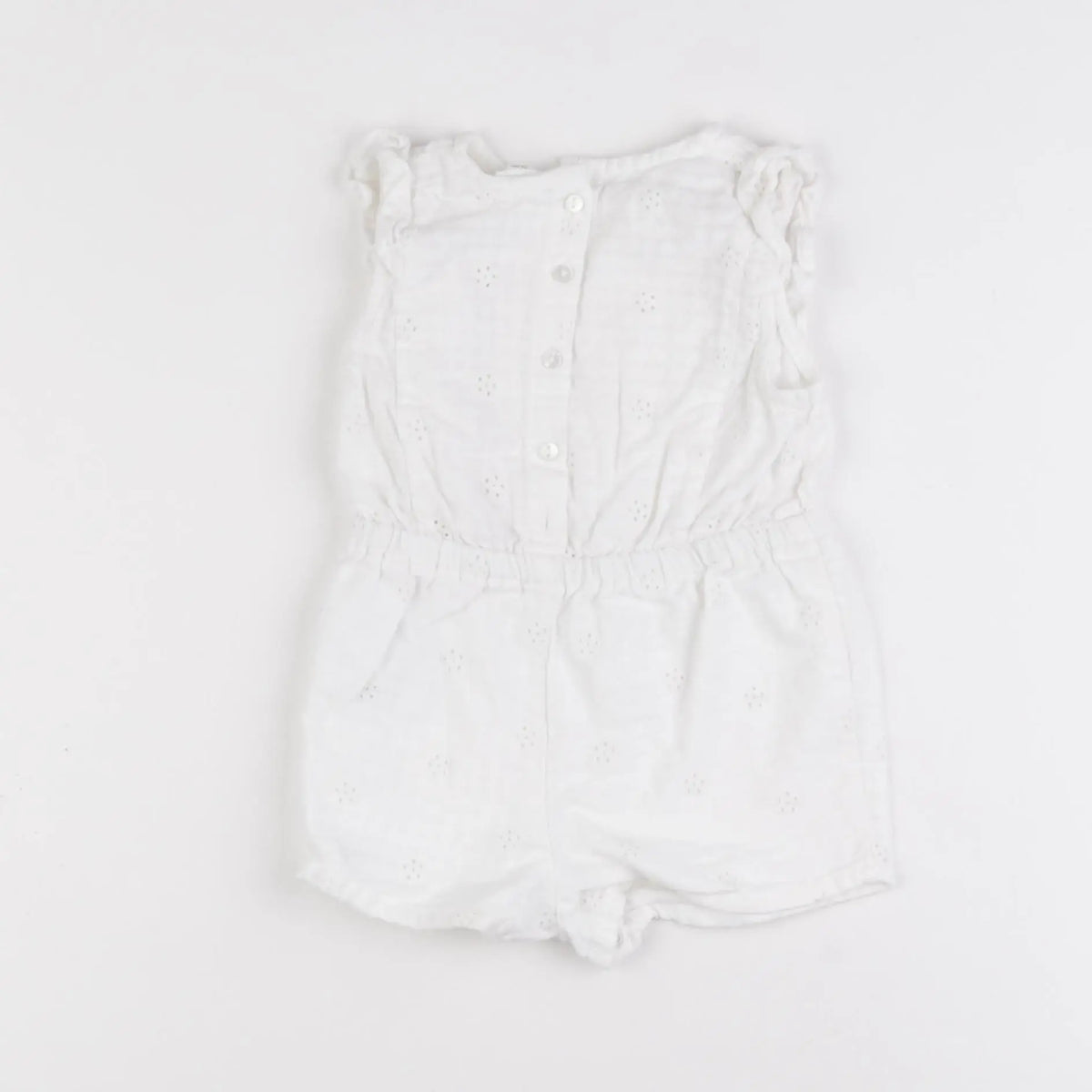 Vertbaudet - combinaison blanc - 12 mois