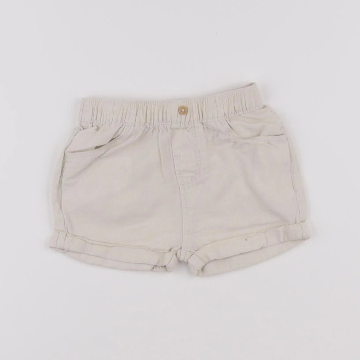 Vertbaudet - short beige - 12 mois