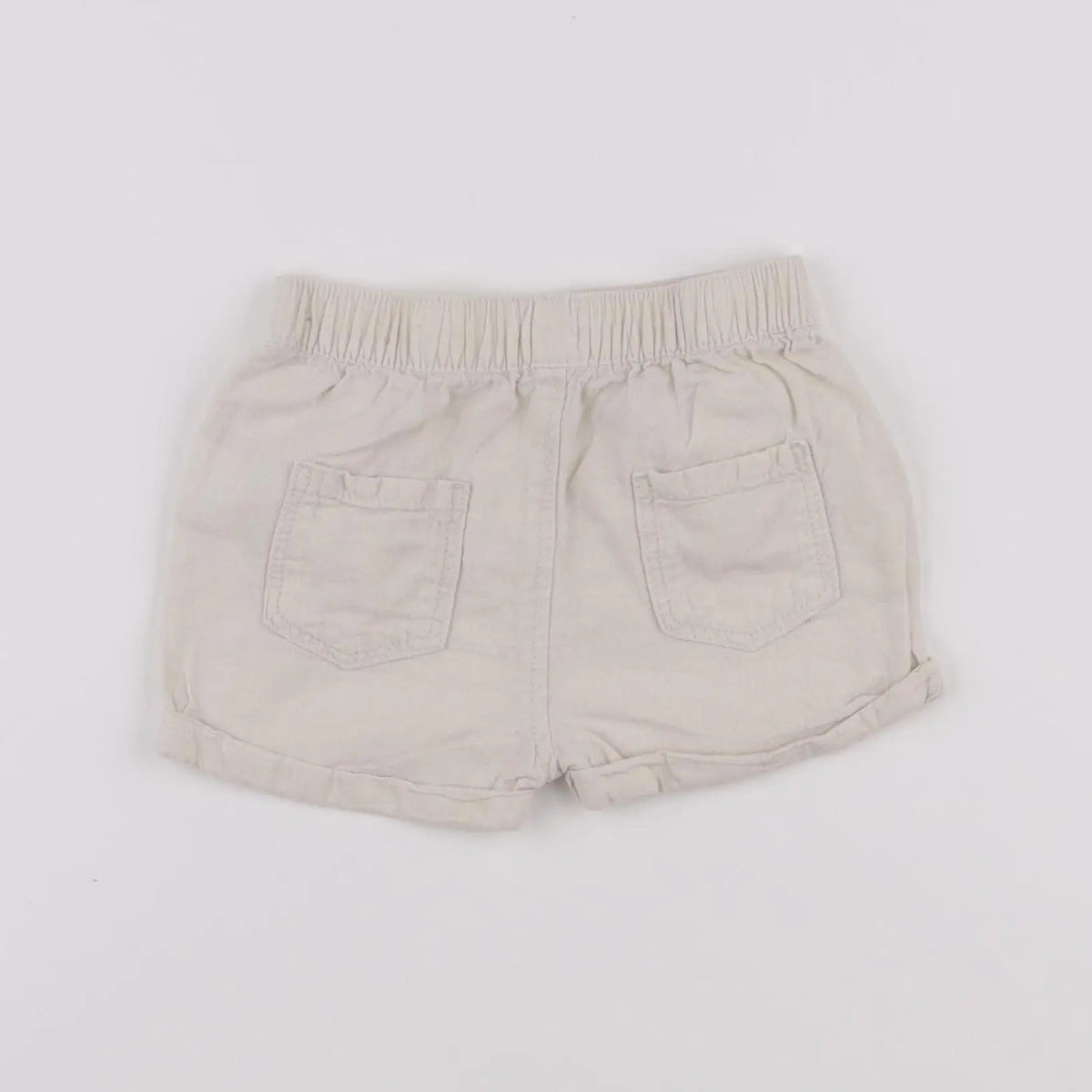 Vertbaudet - short beige - 12 mois