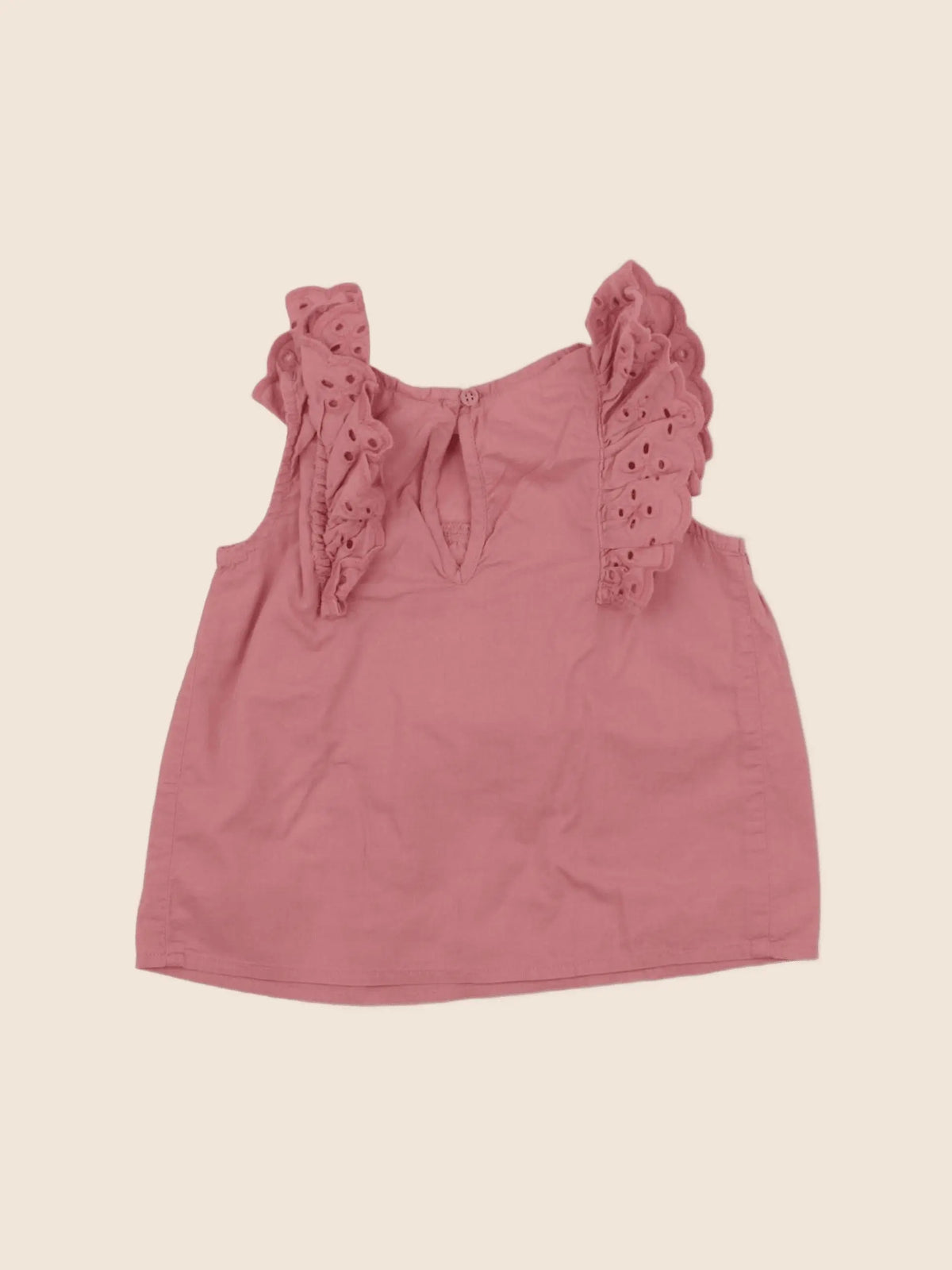H&M - blouse rose - 6/9 mois