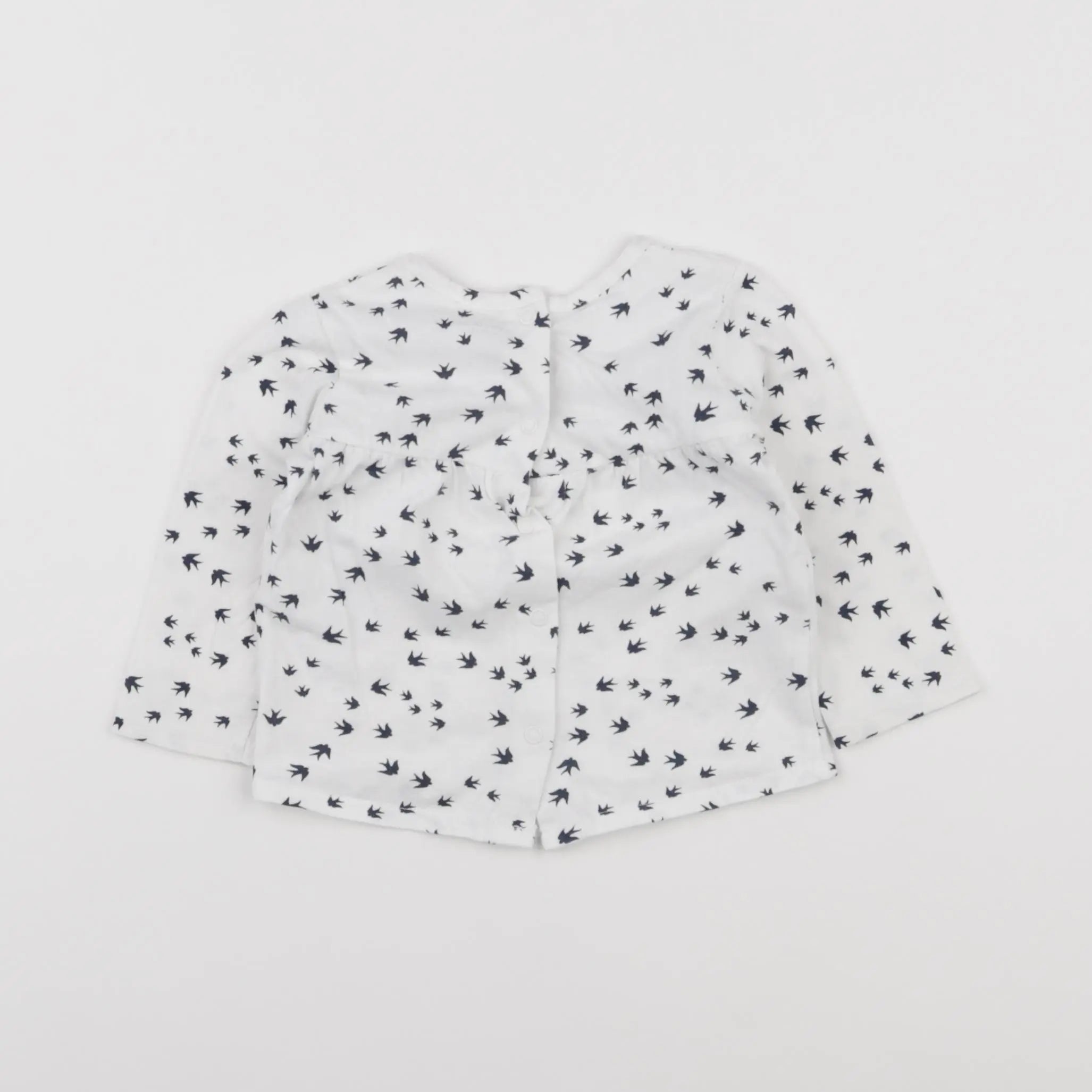 Vertbaudet - tee-shirt blanc - 9 mois