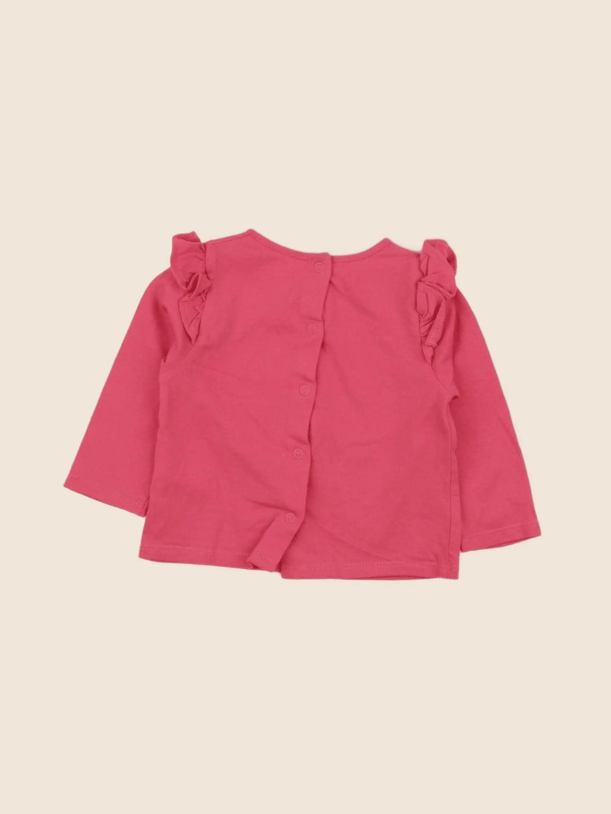 Vertbaudet - tee-shirt rose - 9 mois