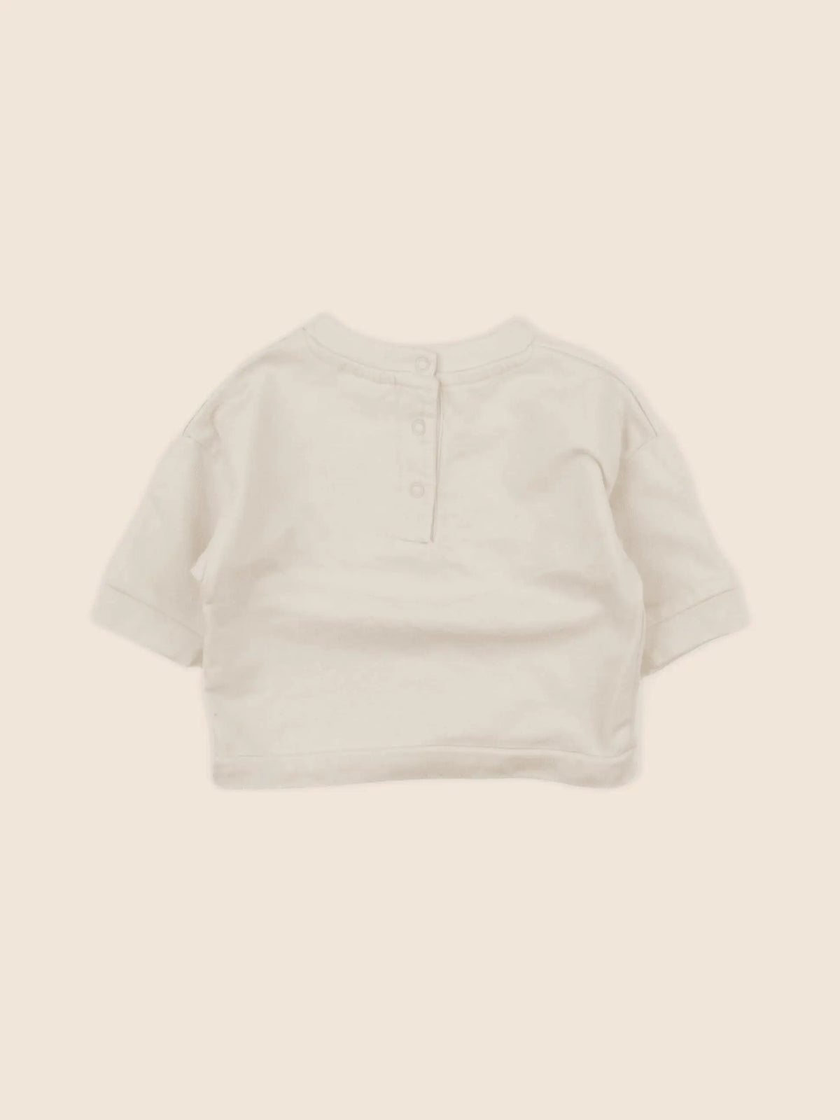 Vertbaudet - sweat beige - 3 mois