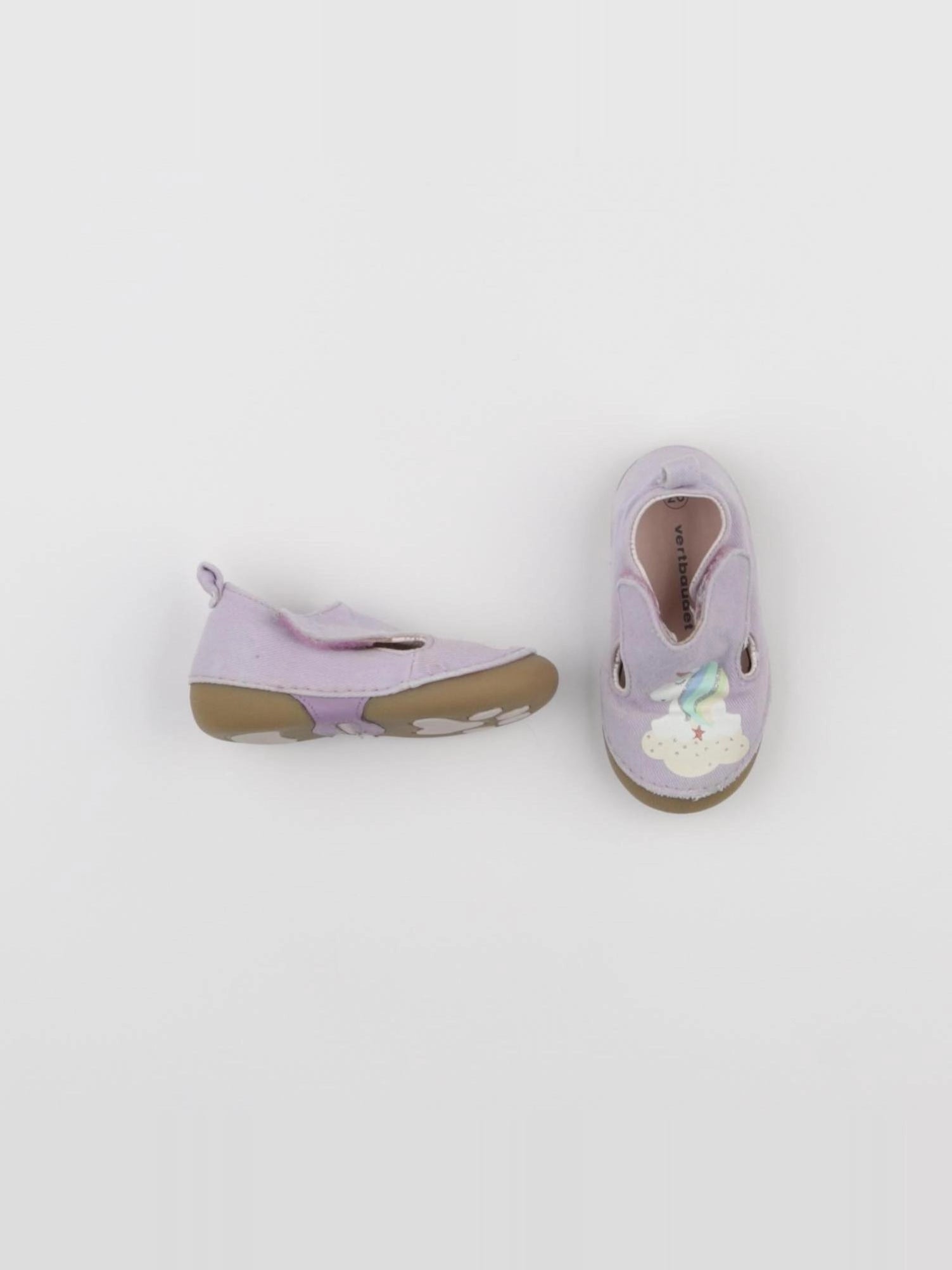 Vertbaudet - chaussons violet - pointure 20