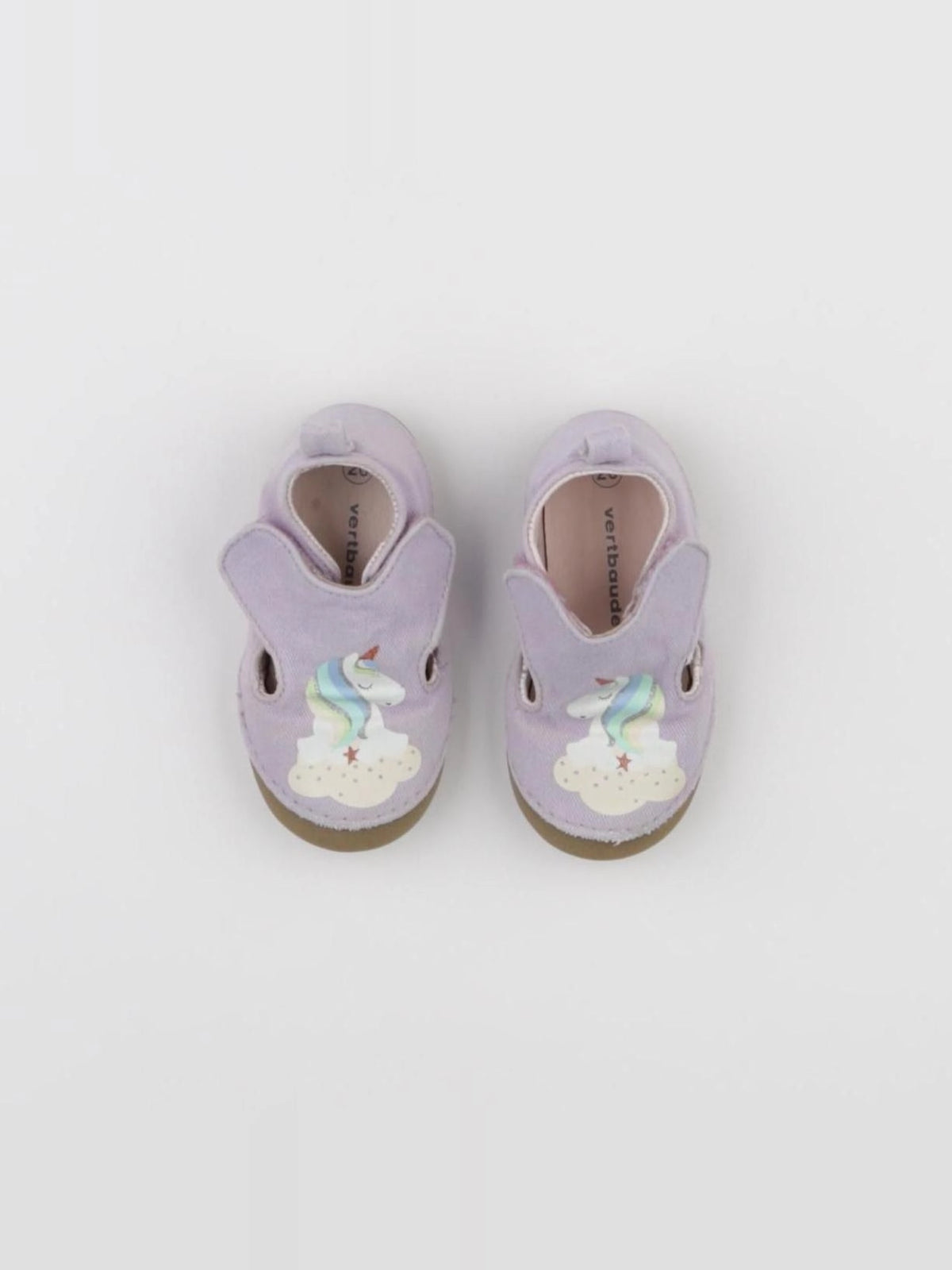 Vertbaudet - chaussons violet - pointure 20