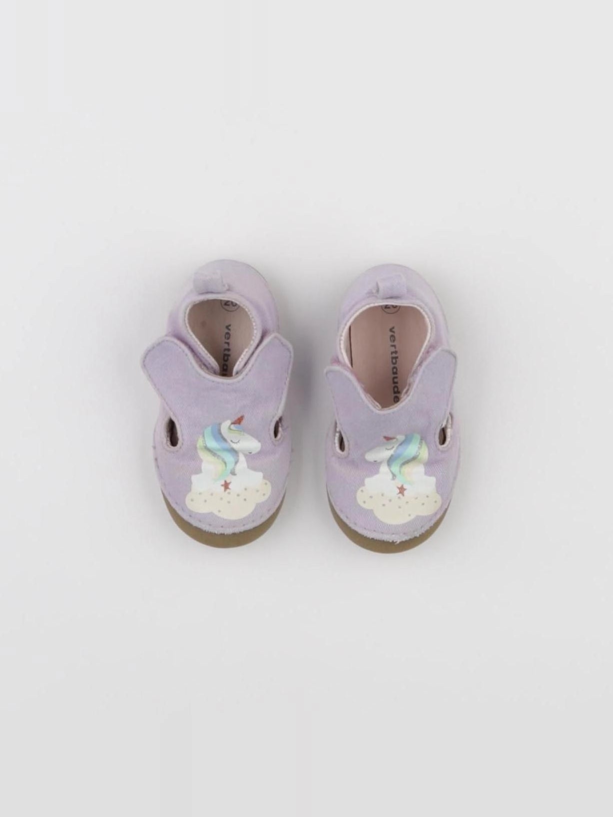 Vertbaudet - chaussons violet - pointure 20