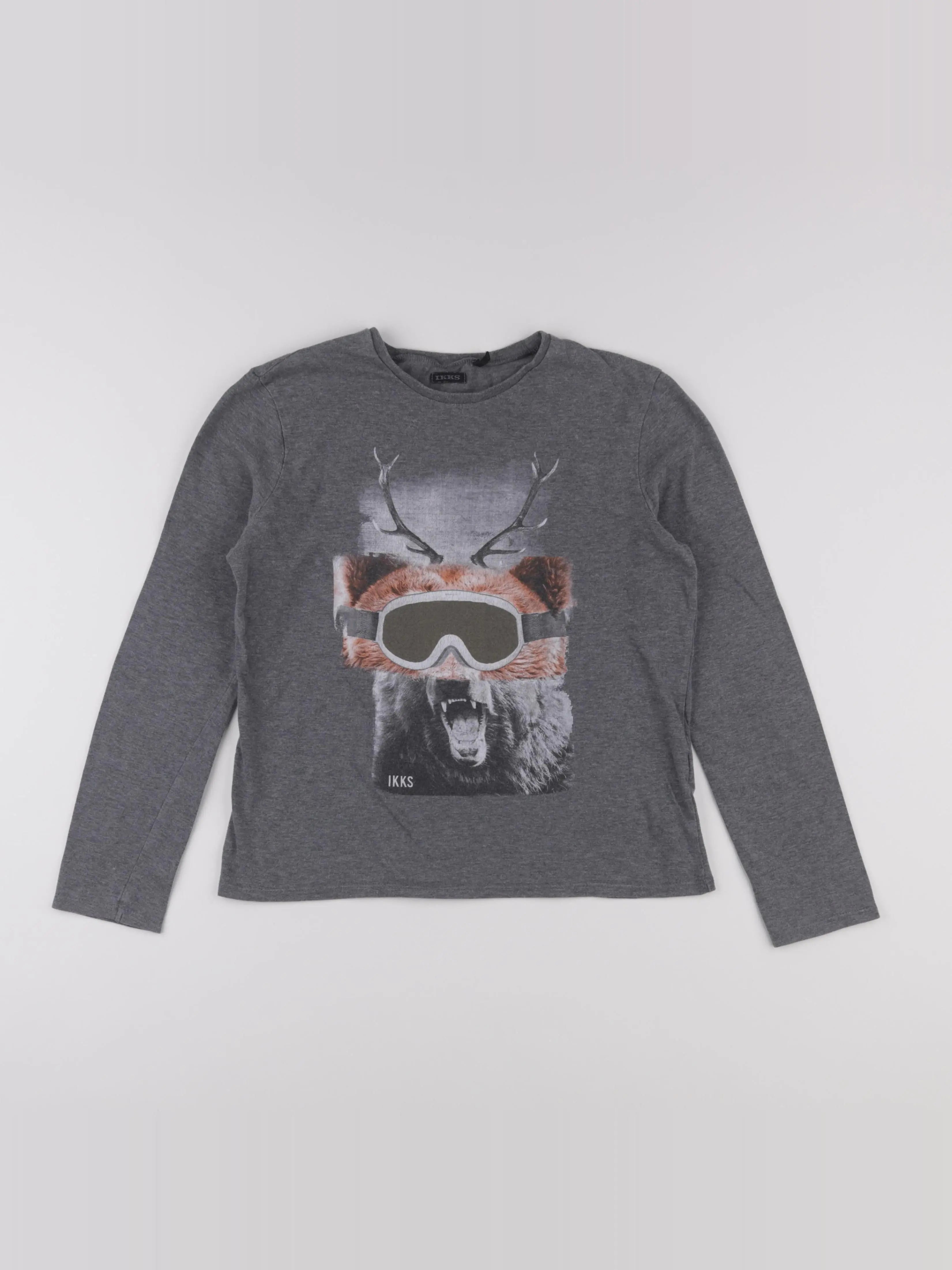 IKKS - tee-shirt gris - 12 ans