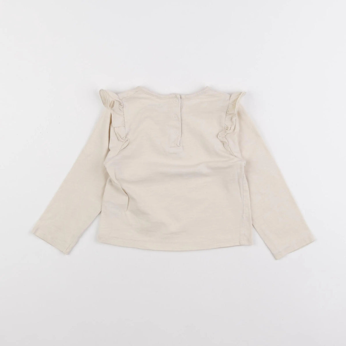 Vertbaudet - tee-shirt beige - 24 mois