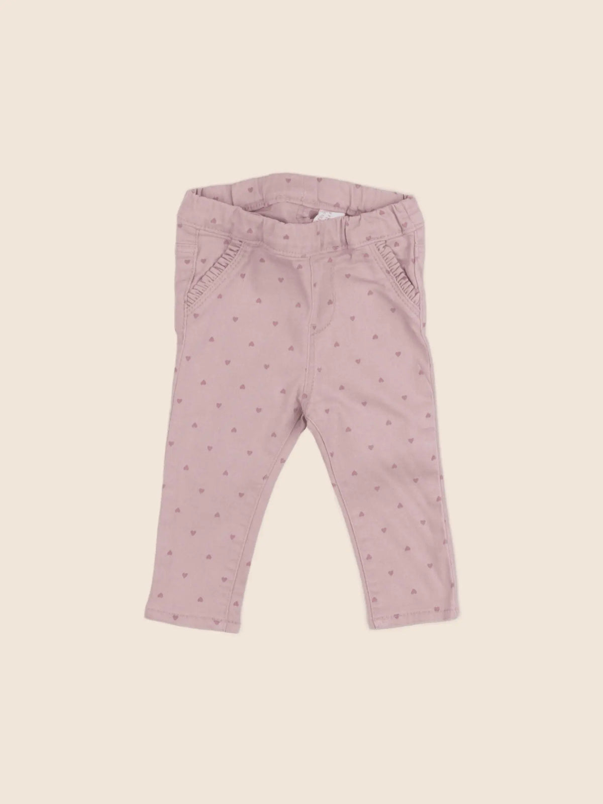 H&M - jegging rose - 4/6 mois