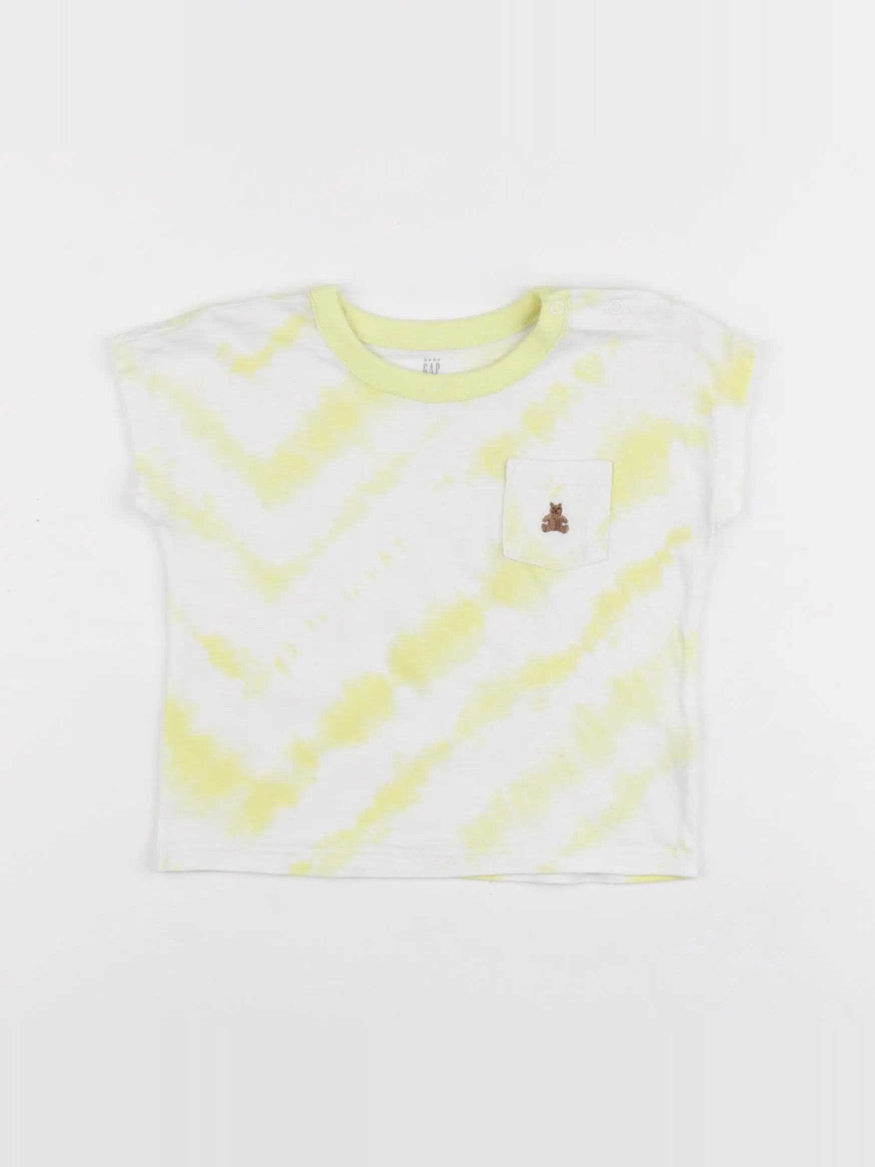 GAP - tee-shirt jaune - 12/18 mois