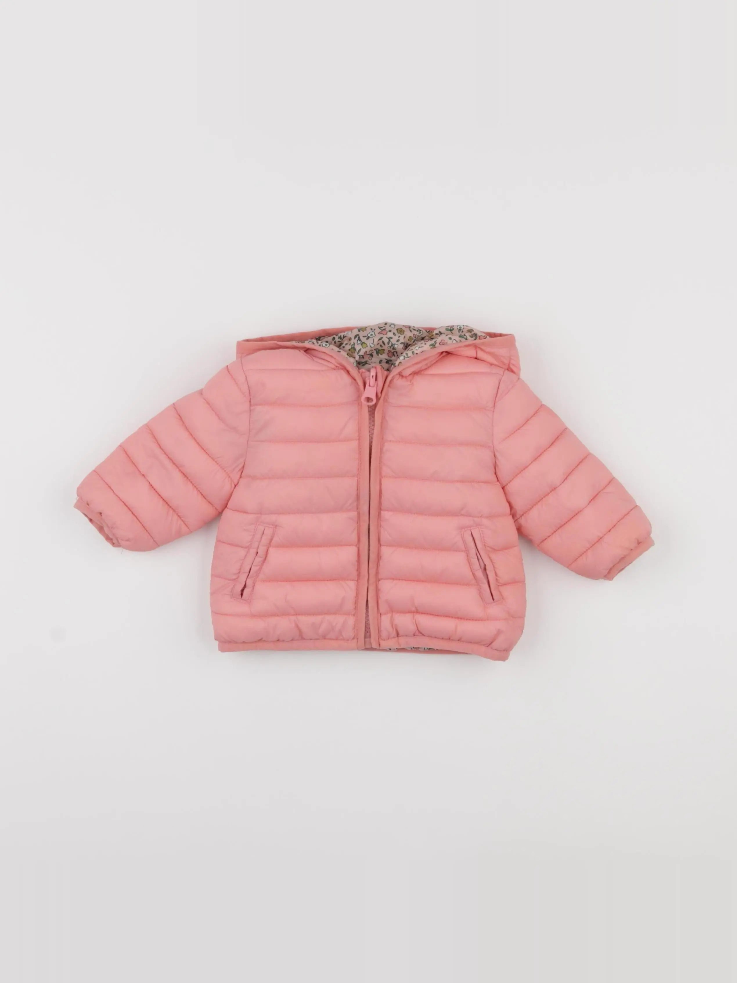 Vertbaudet - doudoune rose - 3 mois