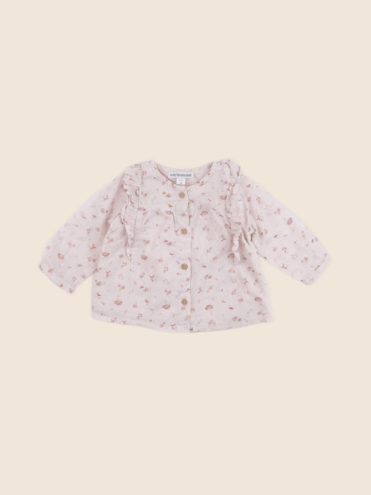 Vertbaudet - blouse rose - 3 mois