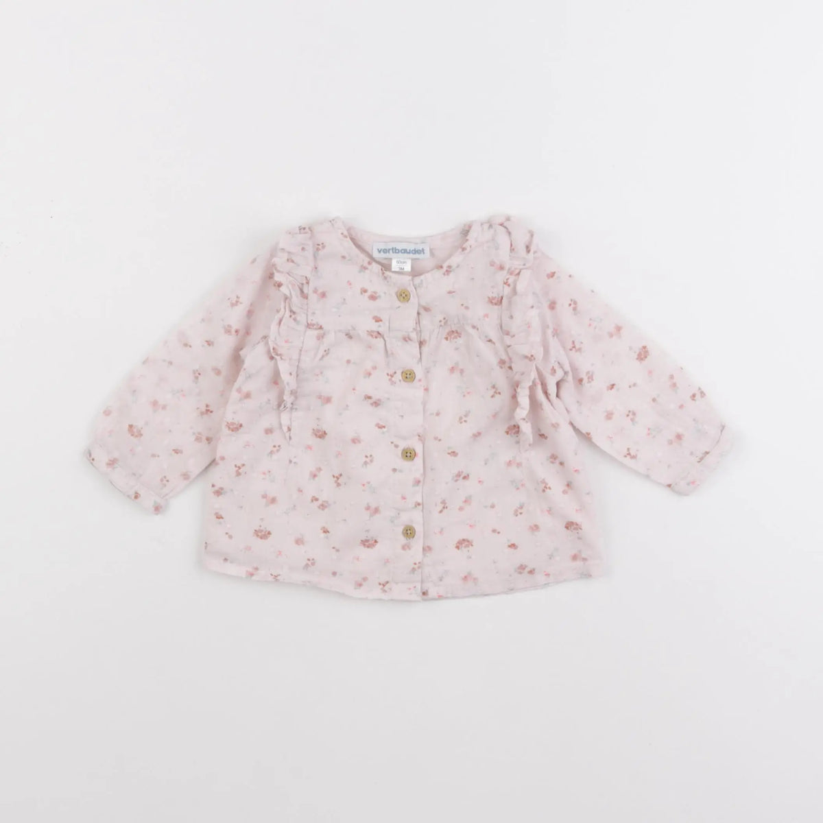 Vertbaudet - blouse rose - 3 mois