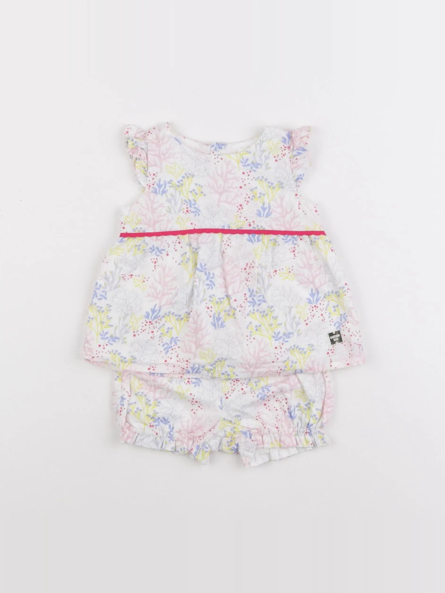 Carrément Beau - ensemble rose - 3 mois