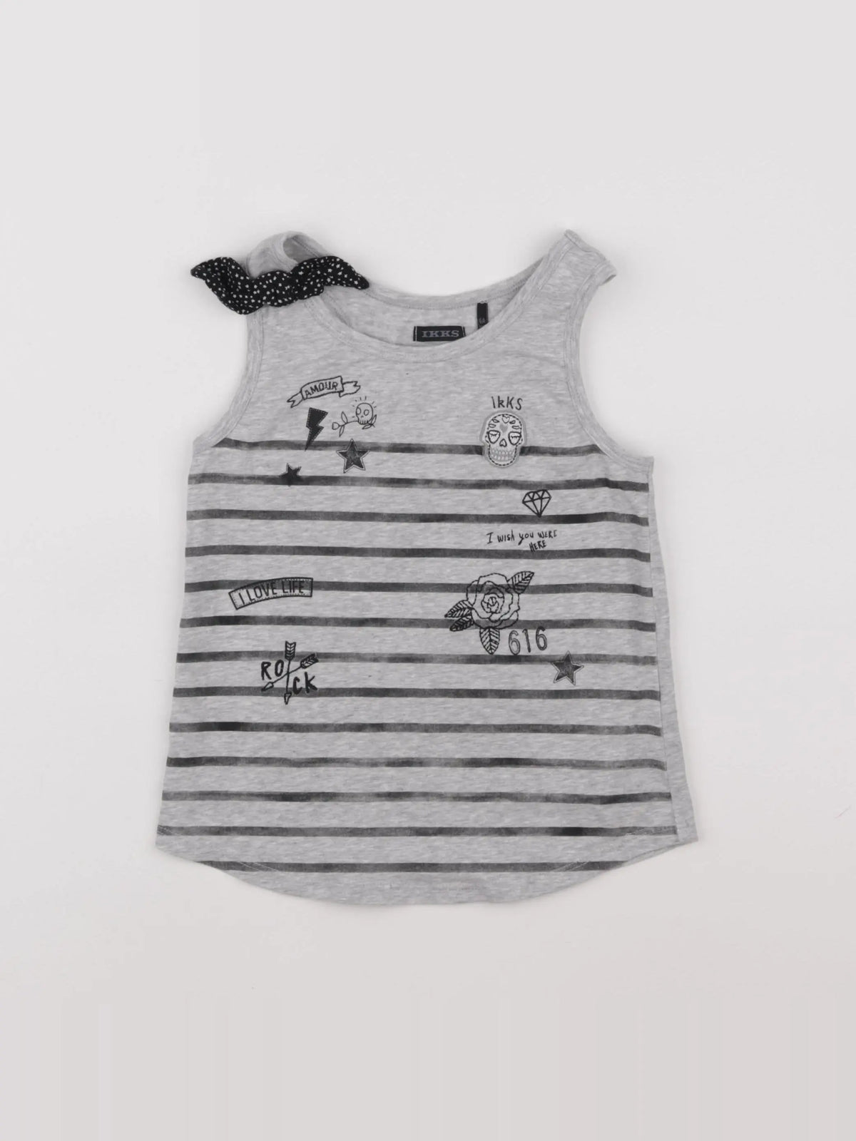 IKKS - débardeur gris - 6 ans
