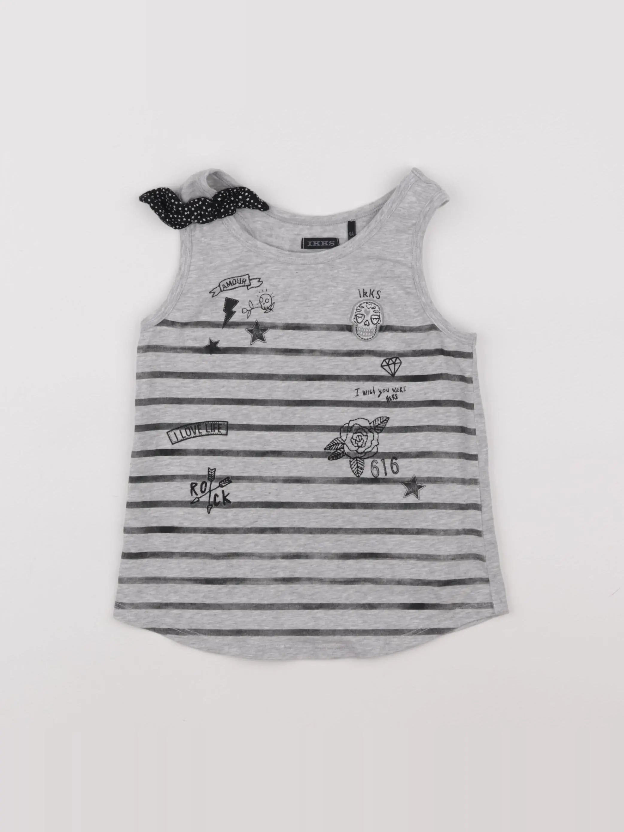 IKKS - débardeur gris - 6 ans