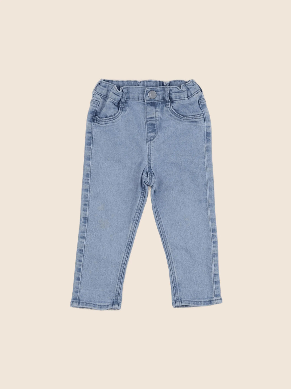 H&M - jegging bleu - 12/18 mois