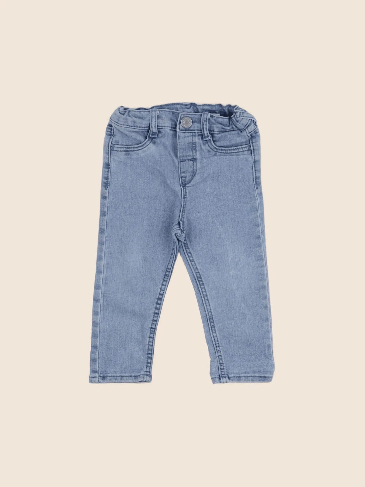 H&M - jegging bleu - 9/12 mois