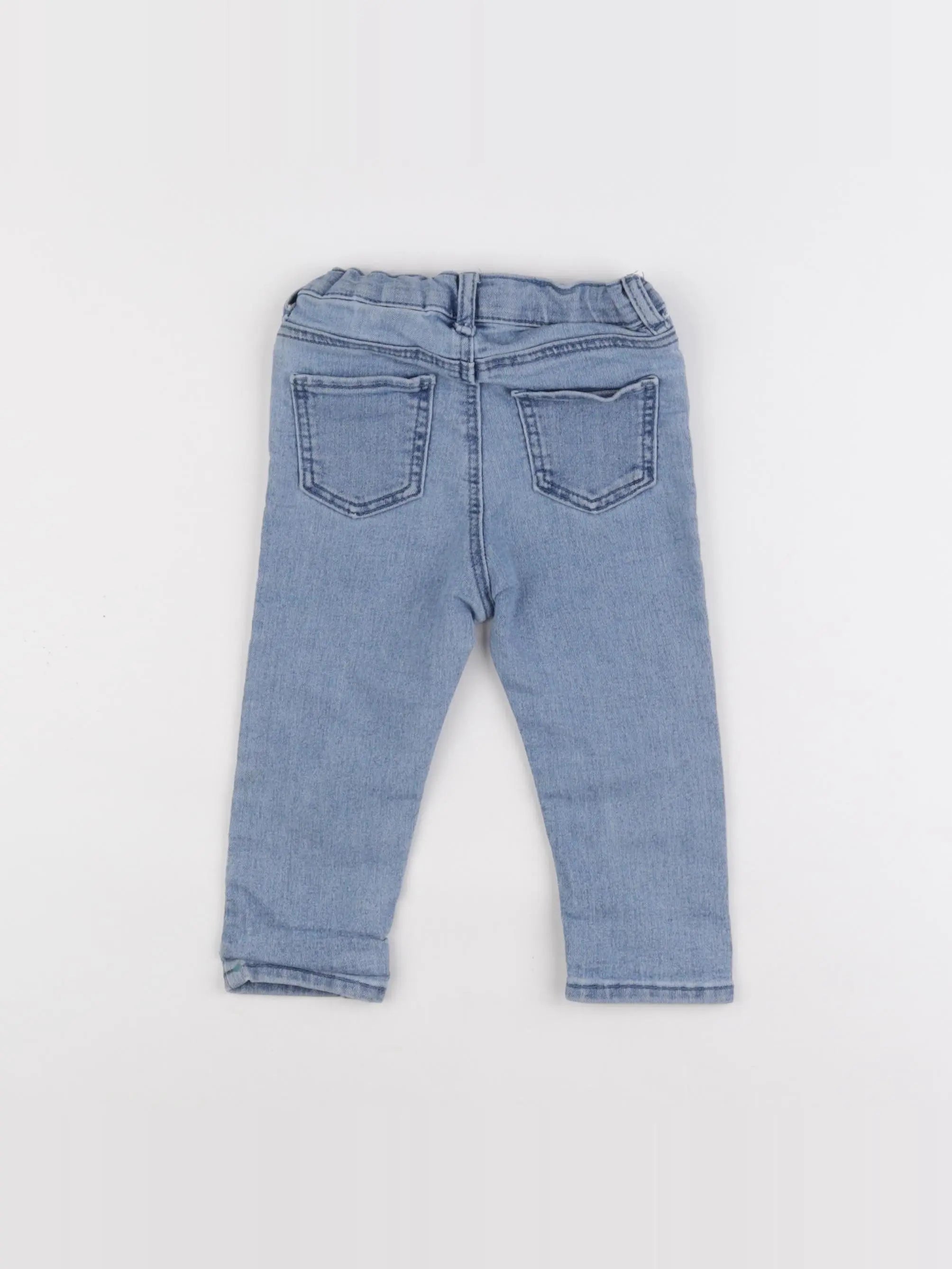 H&M - jegging bleu - 9/12 mois