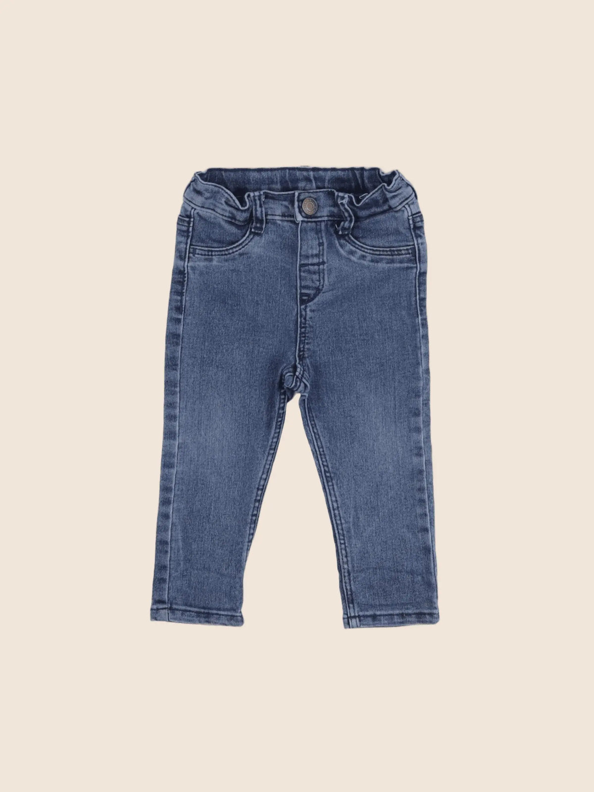H&M - jegging bleu - 9/12 mois