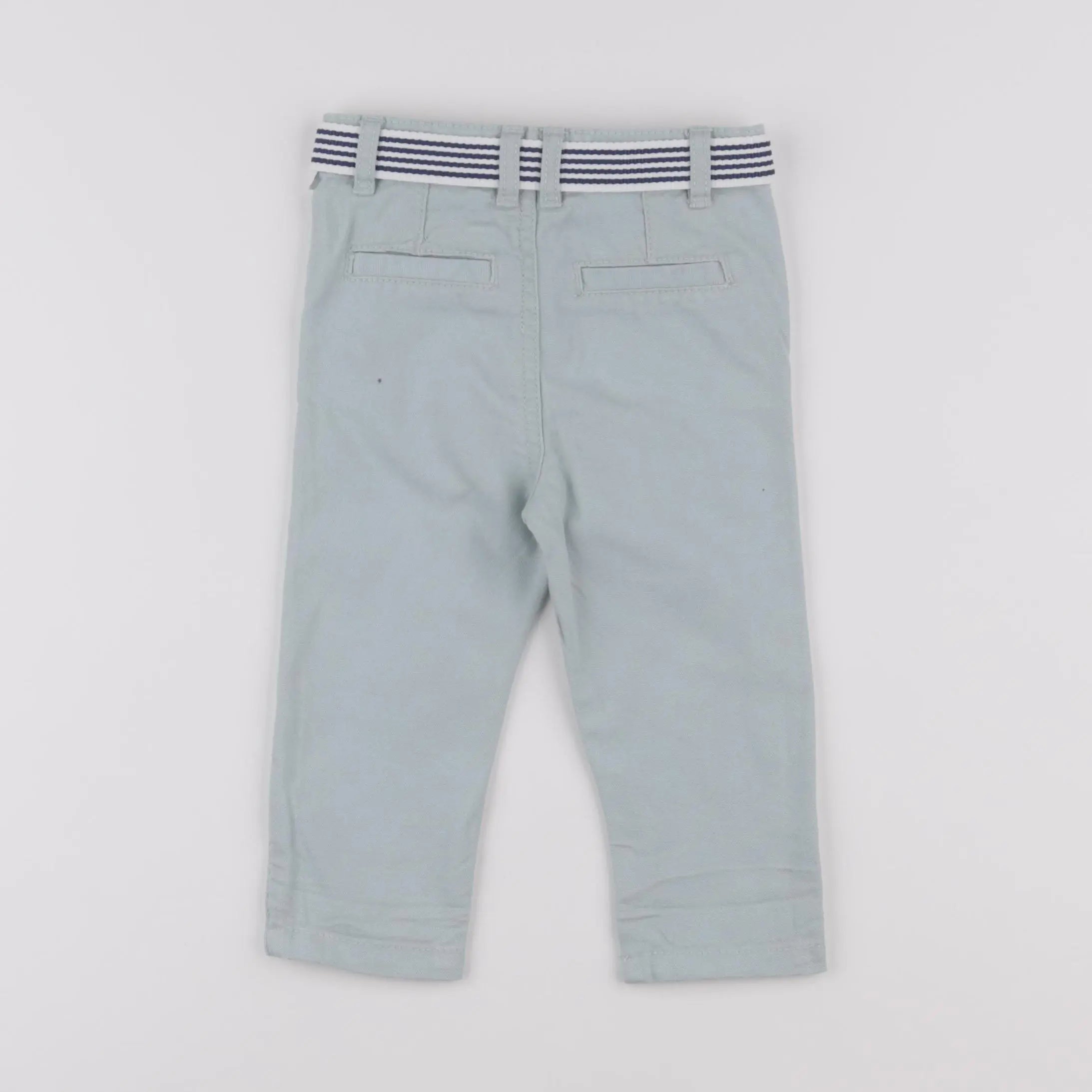 Vertbaudet - pantalon vert - 9 mois